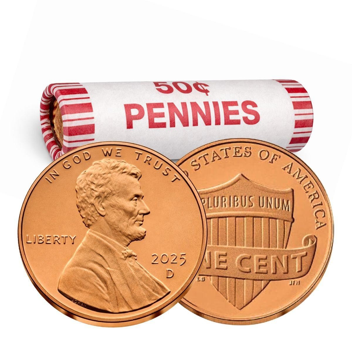 2025 Penny Rolls - Uncirculated - ( Mint our choice)