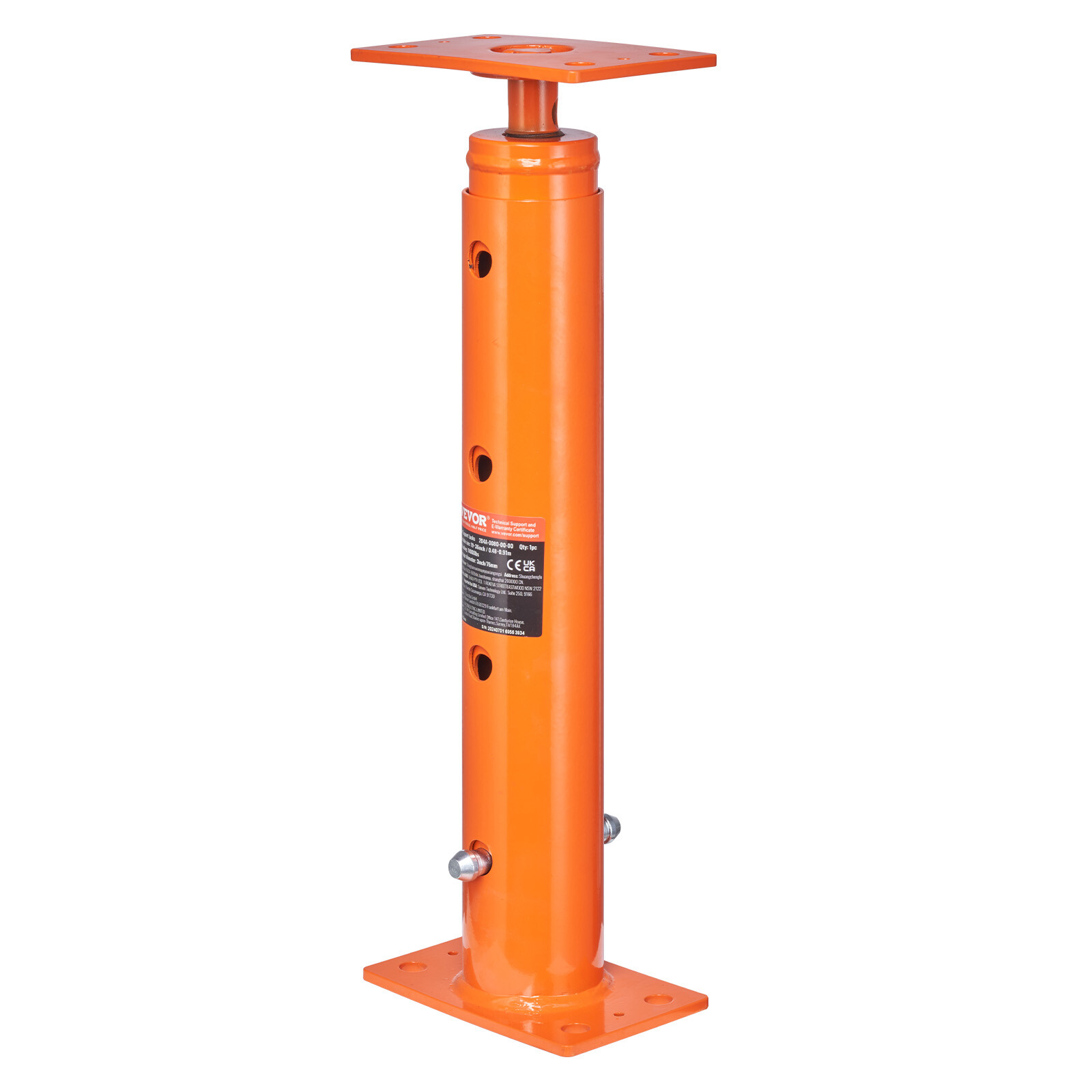 VEVOR Adjustable Floor Jack Post House Floor Leveling Lift 19"-36" Height Range