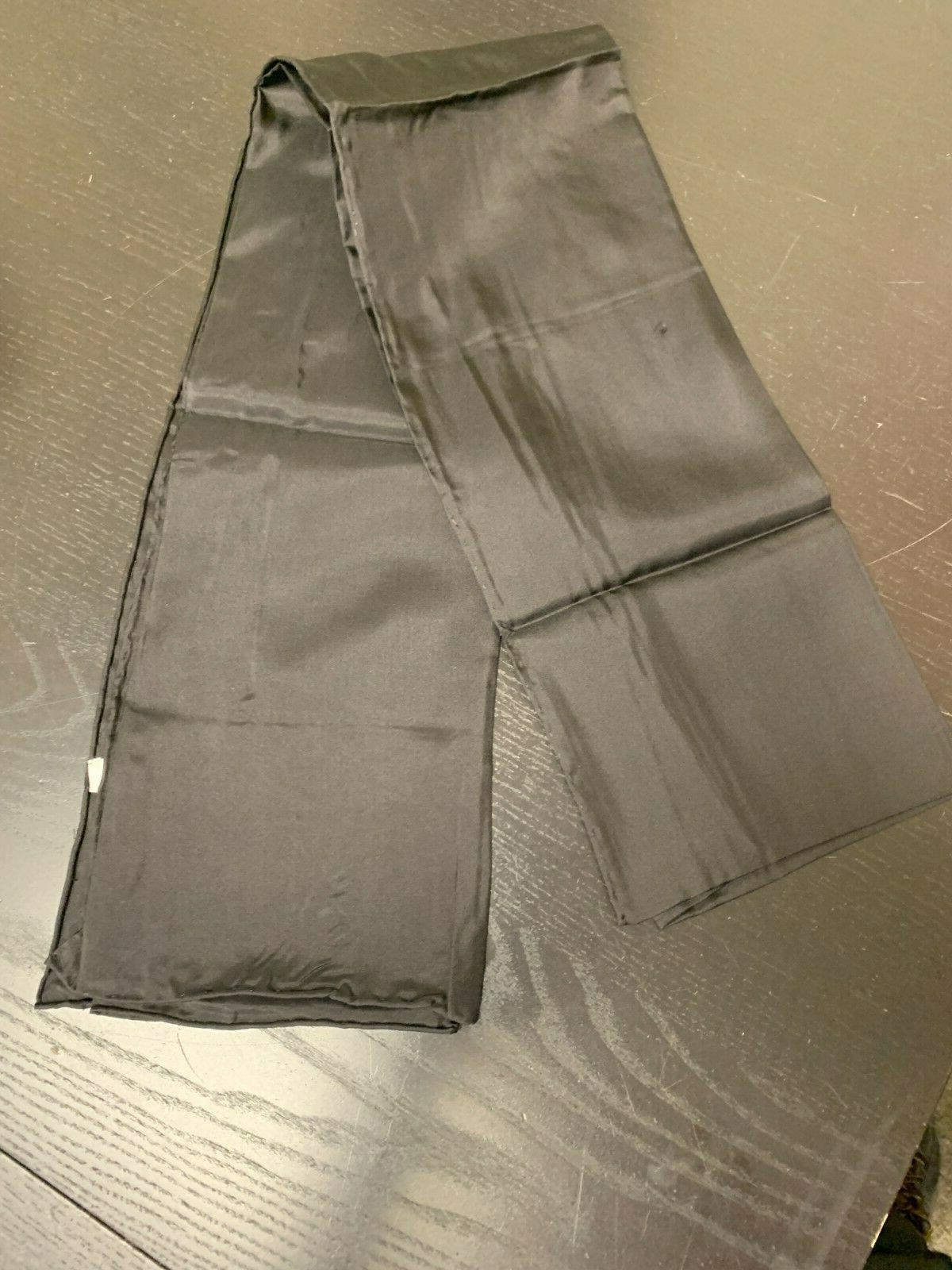 18th Century, Rev War Man's Black 100% Silk Neckerchief Cravat - 11" X 60" - NEW