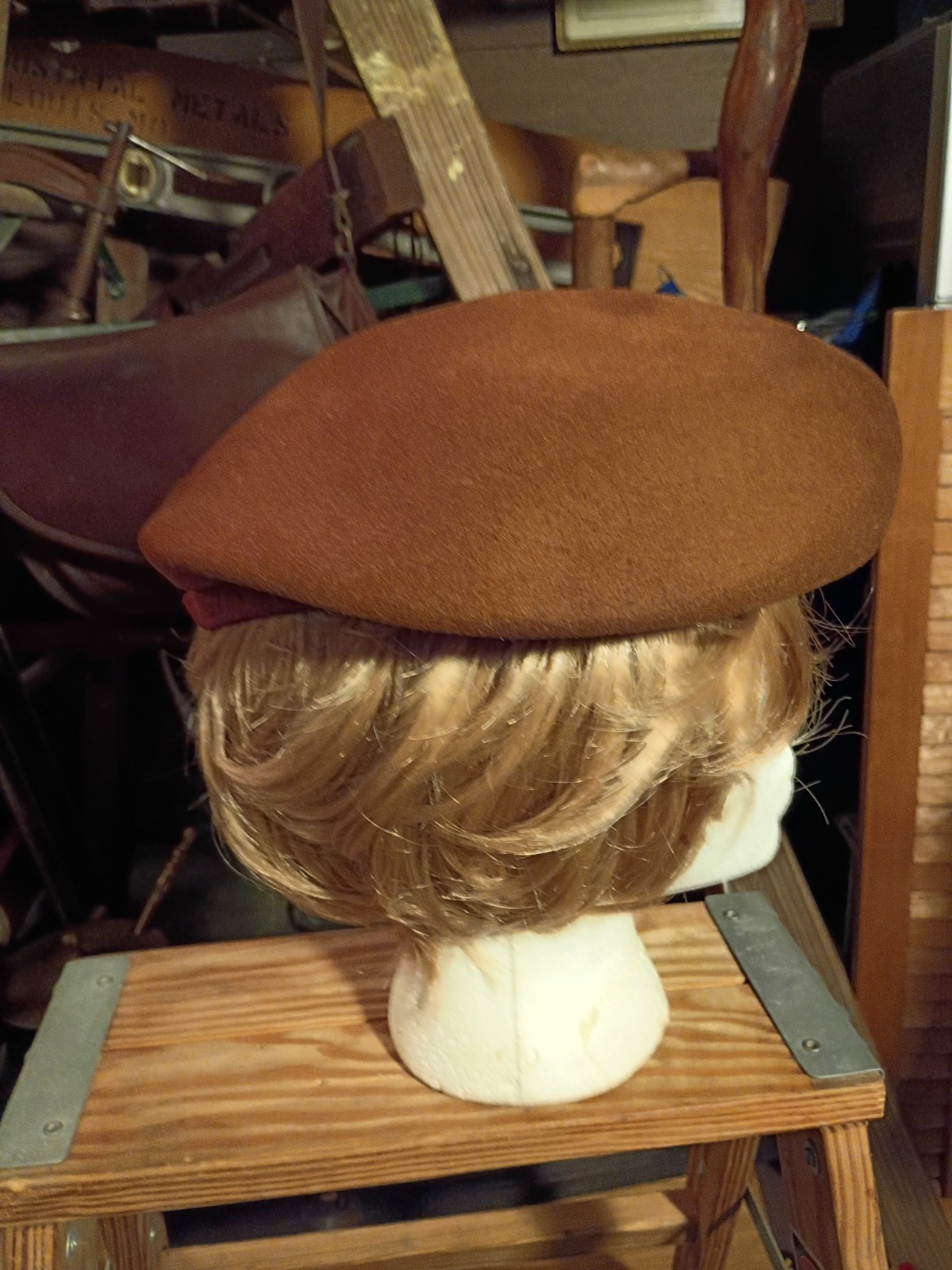 Vtg 1940s/50s Berkshires Ladies U.S.A Made 100% Wool Felt Hat Mohn Brothers Co.