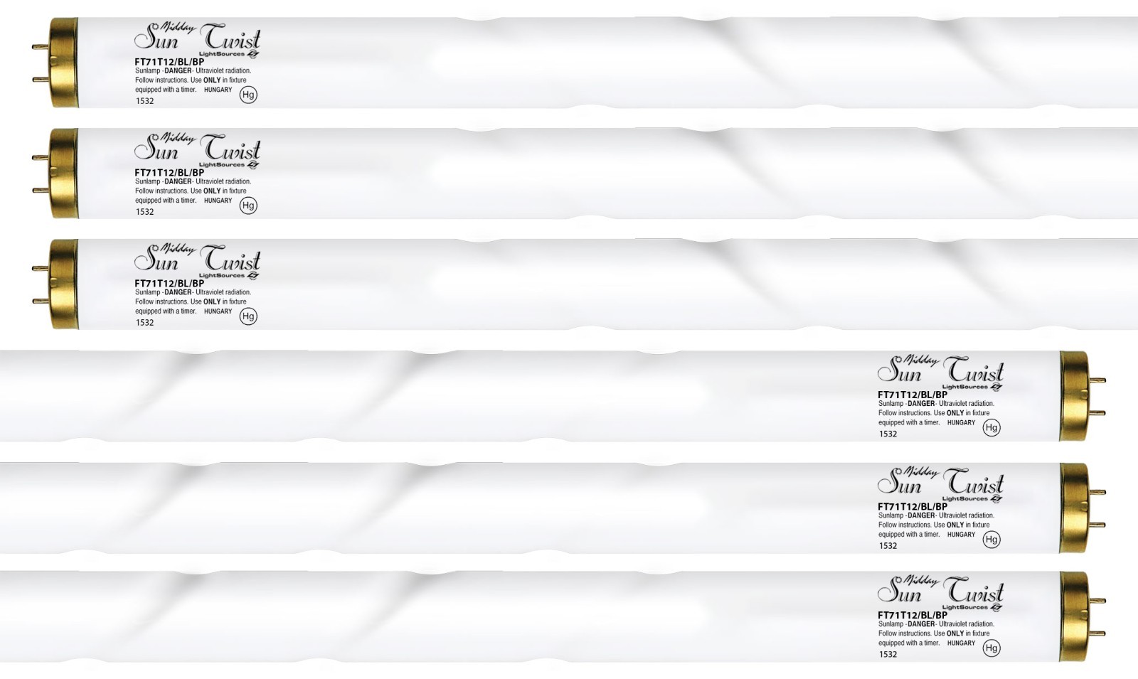 Aurora Midday Sun Twist F71T12 5.0% 100W Bipin Tanning Lamps - Bronzing Bulbs!