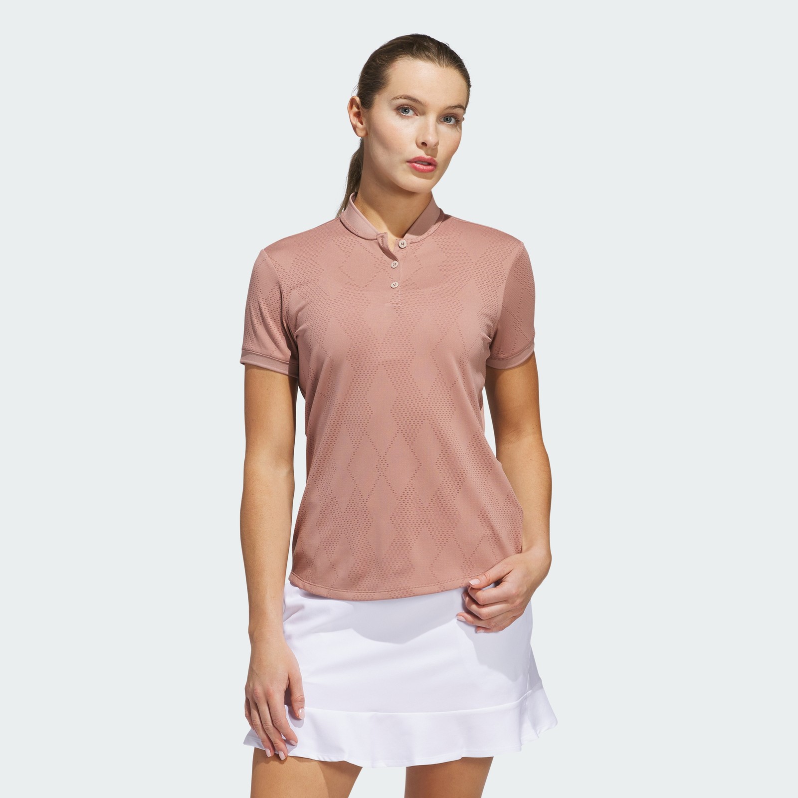 adidas women Ultimate365 Diamond Jacquard Polo Shirt
