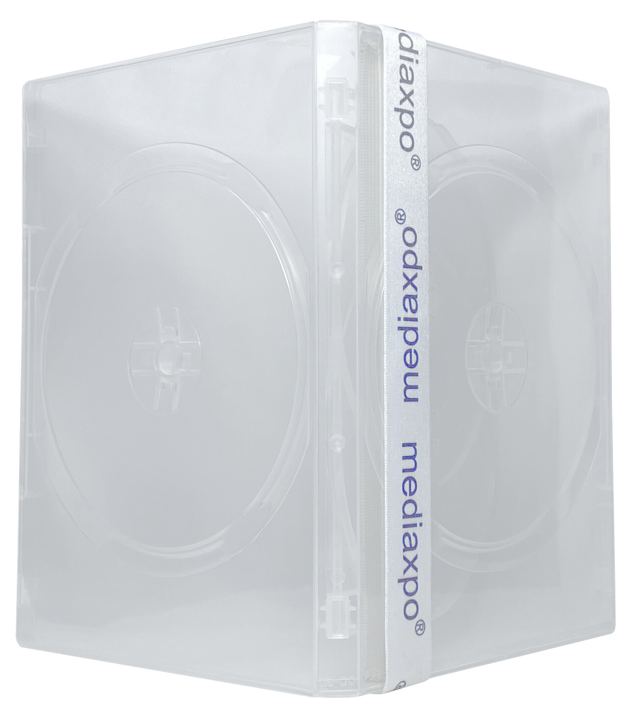 STANDARD Clear Quad 4 Disc DVD Cases Lot