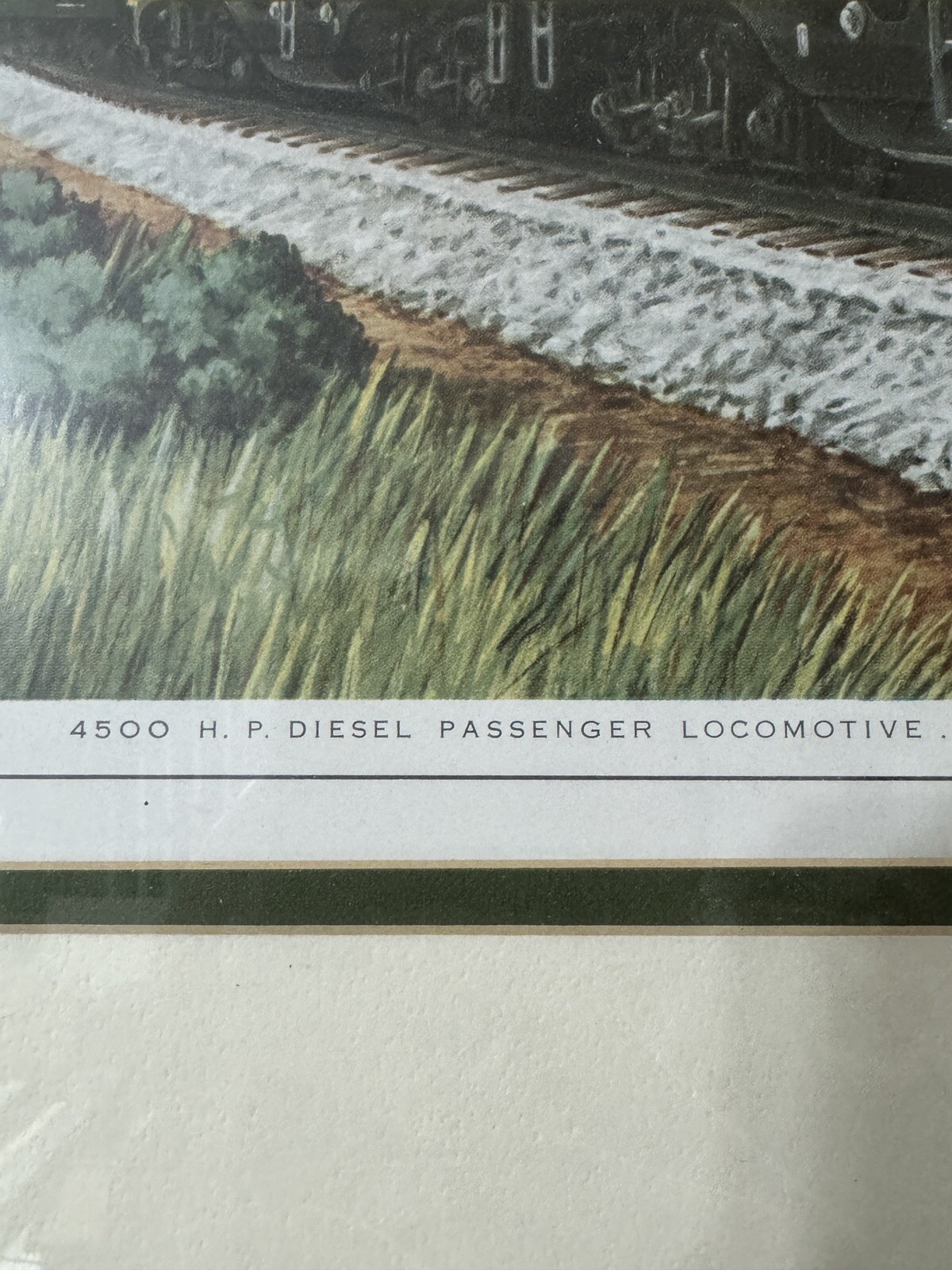 Lithograph Of The General Motors Train 'The Erie Limited' Vintage