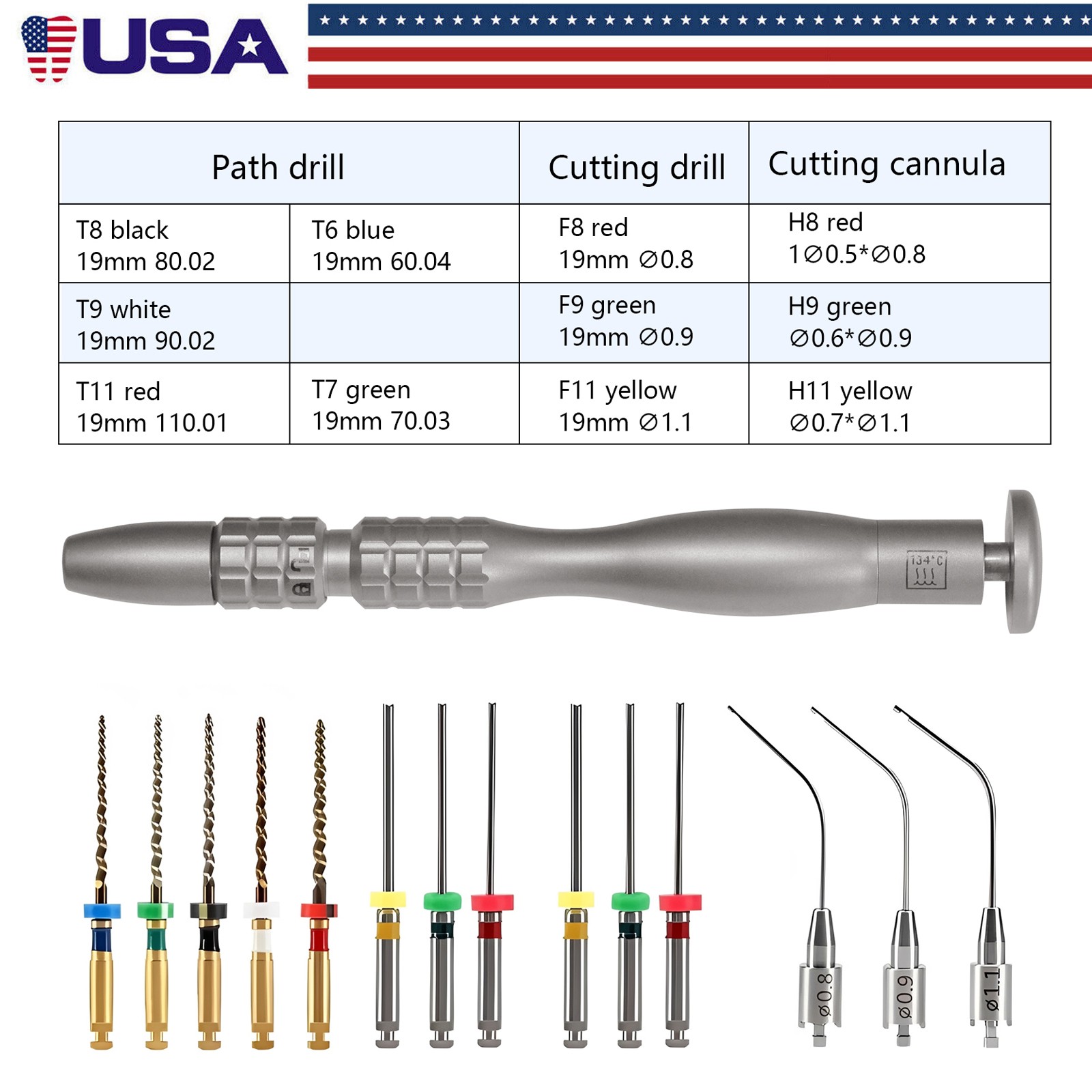 Dental Broken File Extractor Endodontic Removal System Kit Root Canal