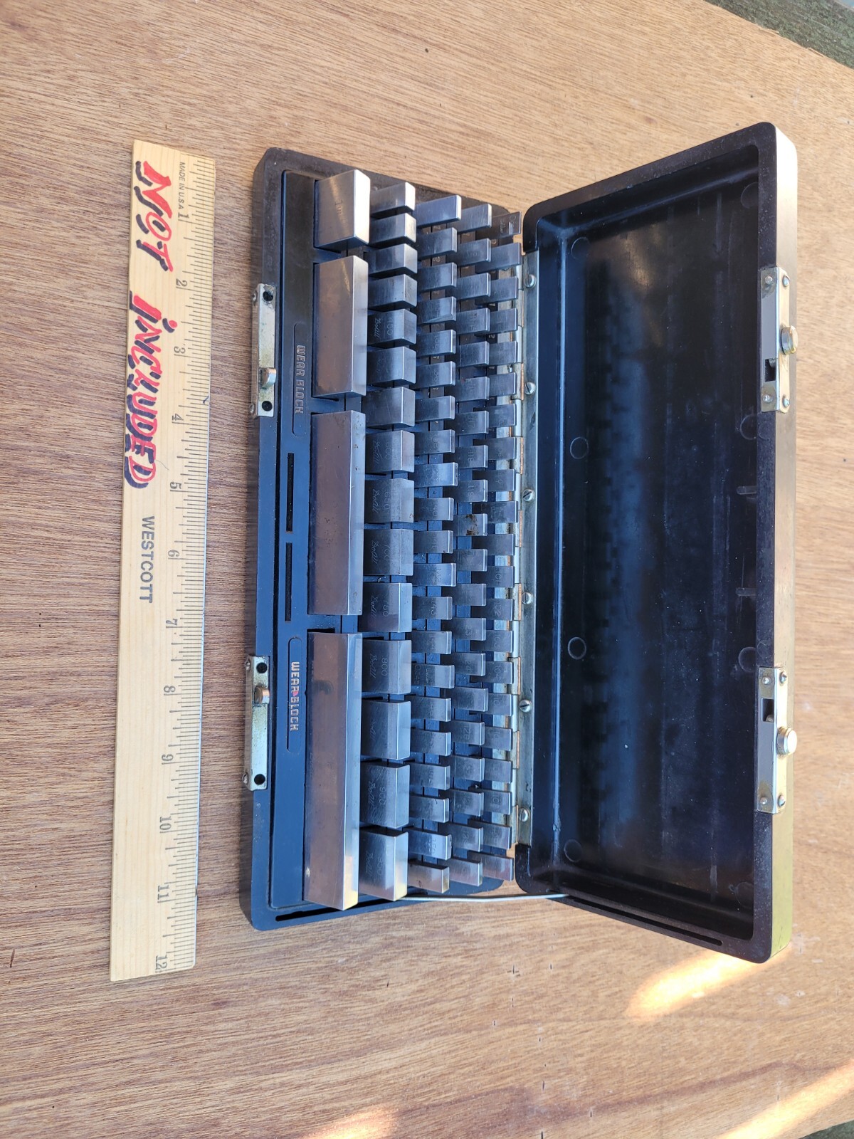 DoAll PRECESION GAGES Block Set 83 ( Wear Block) complete in Do All Box