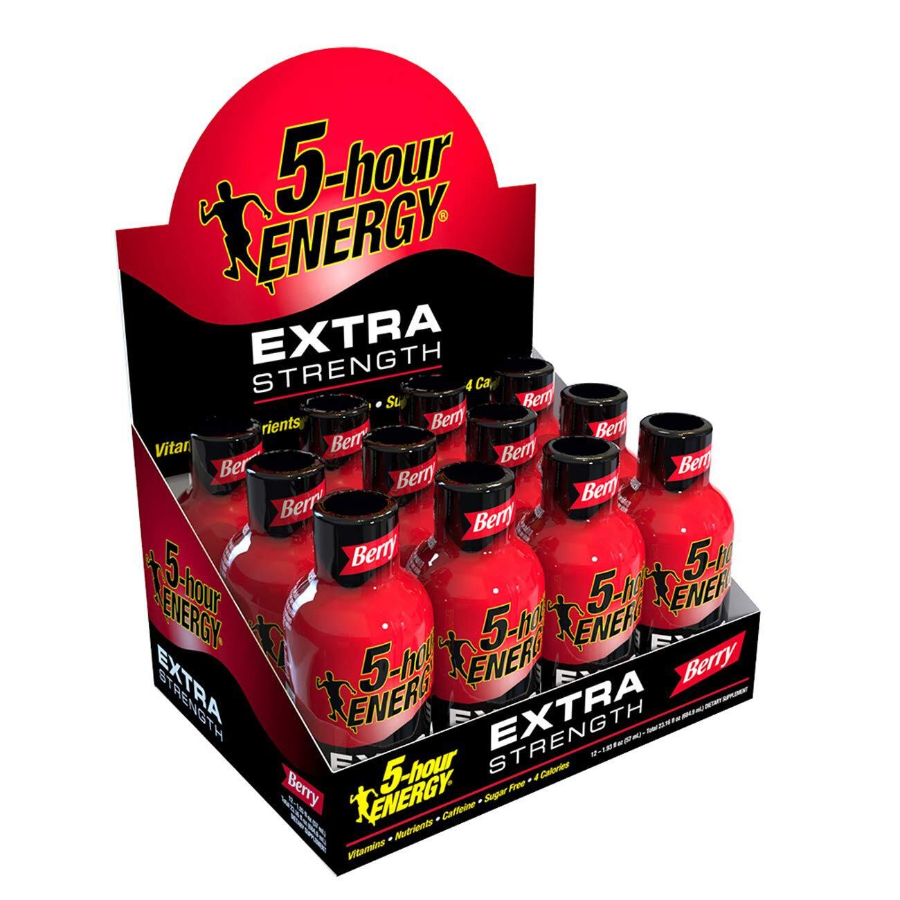 READ 5-hour ENERGY Shot, Extra Strength, Berry, 1.93 Ounce, 24 Count