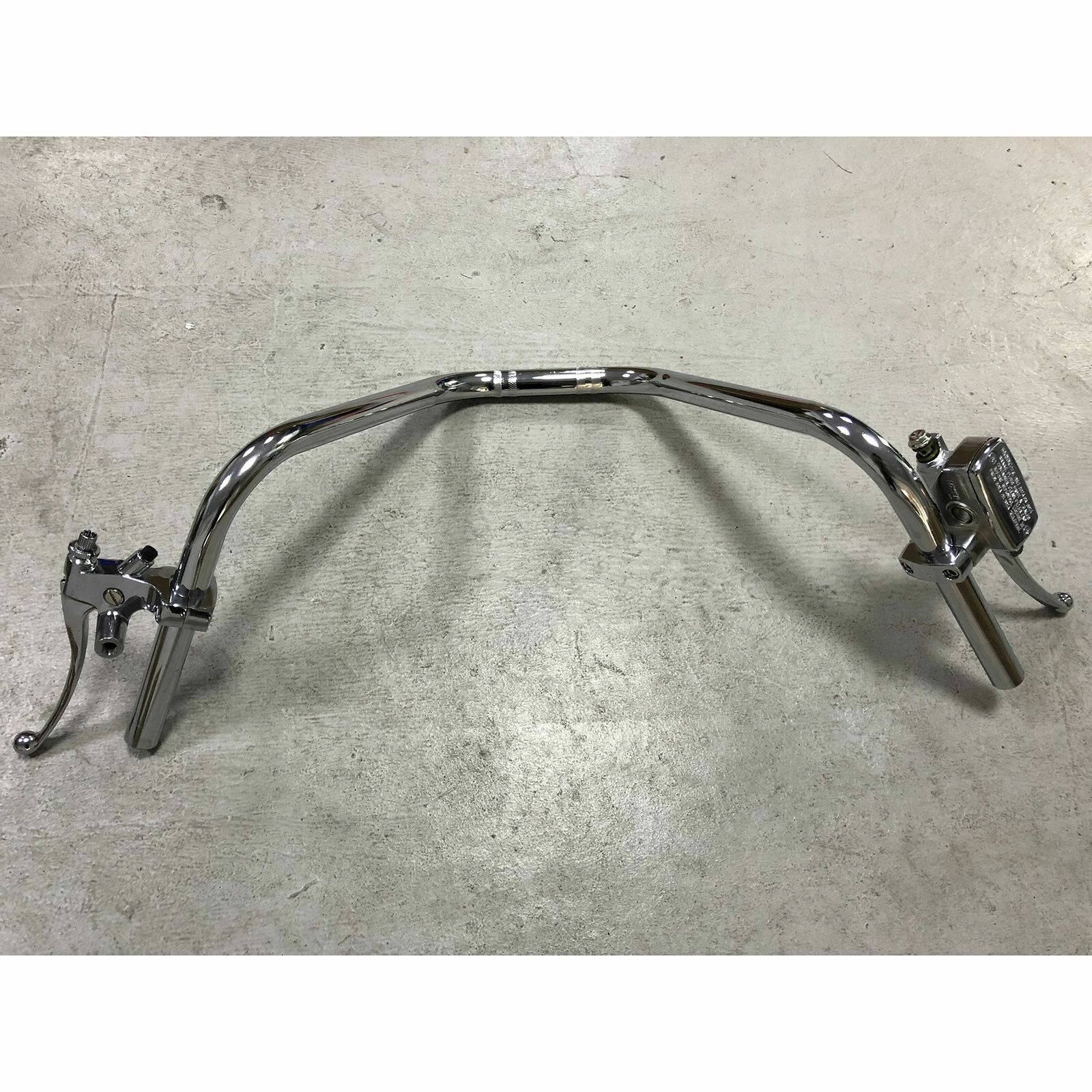 1" Motorcycle Handlebar Hydraulic Brake Master Cylinder & Clutch Lever Chrome