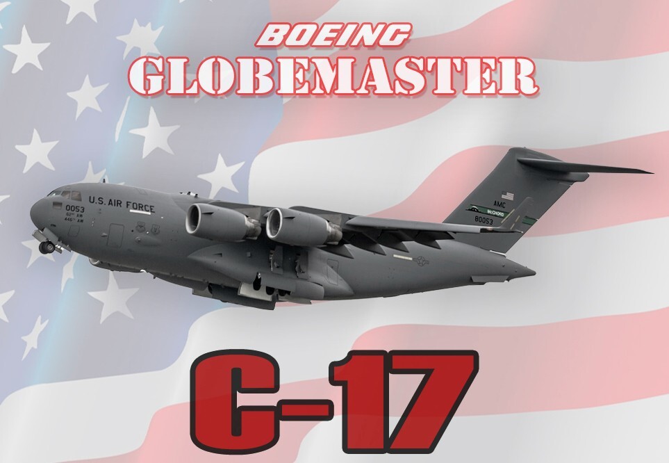 C-17 Globemaster Handmade 3.25" x 2.25" Fridge Magnet (PMW12030)