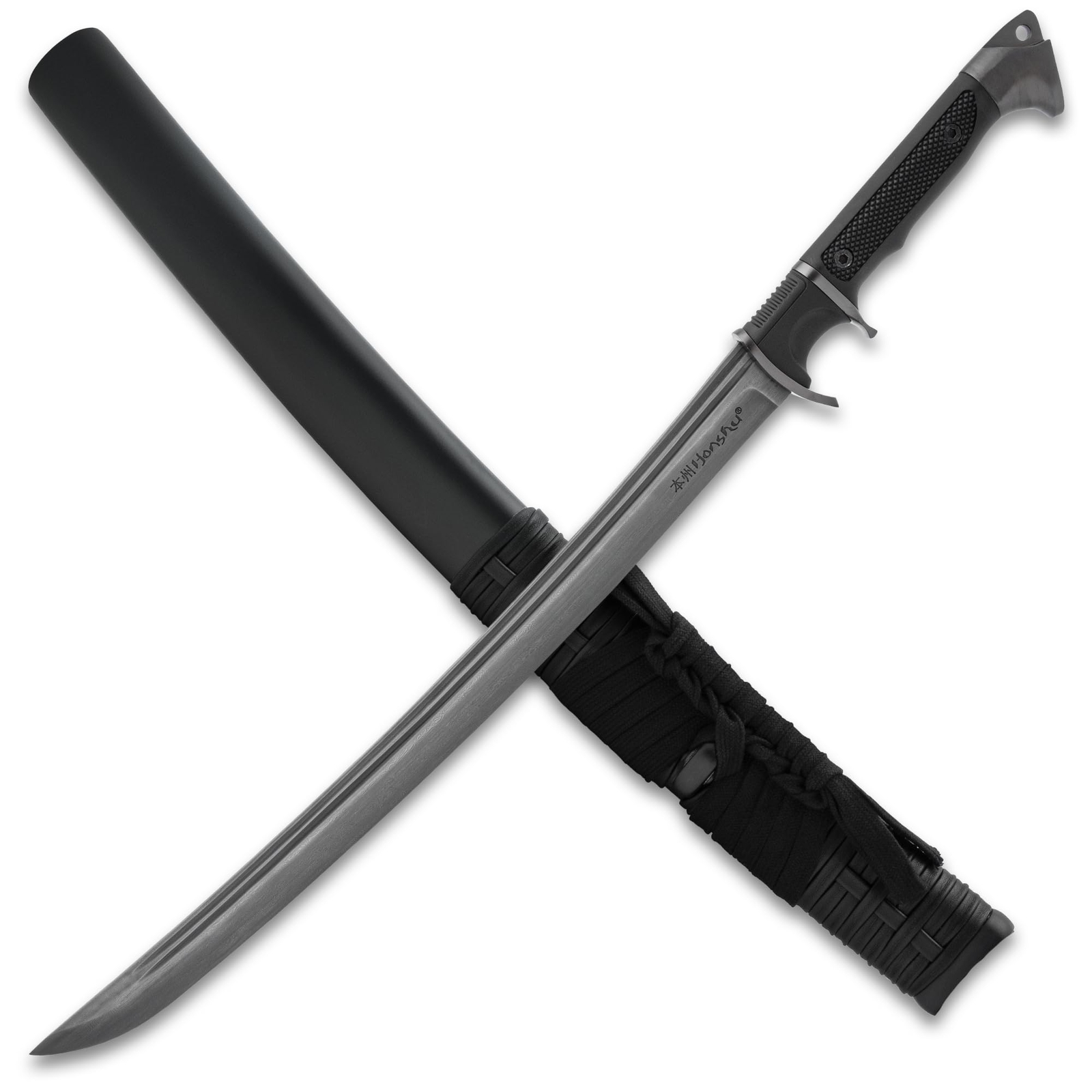 Honshu Battle Ready Tactical Wakizashi Sword | Sharp Damascus Steel Blade