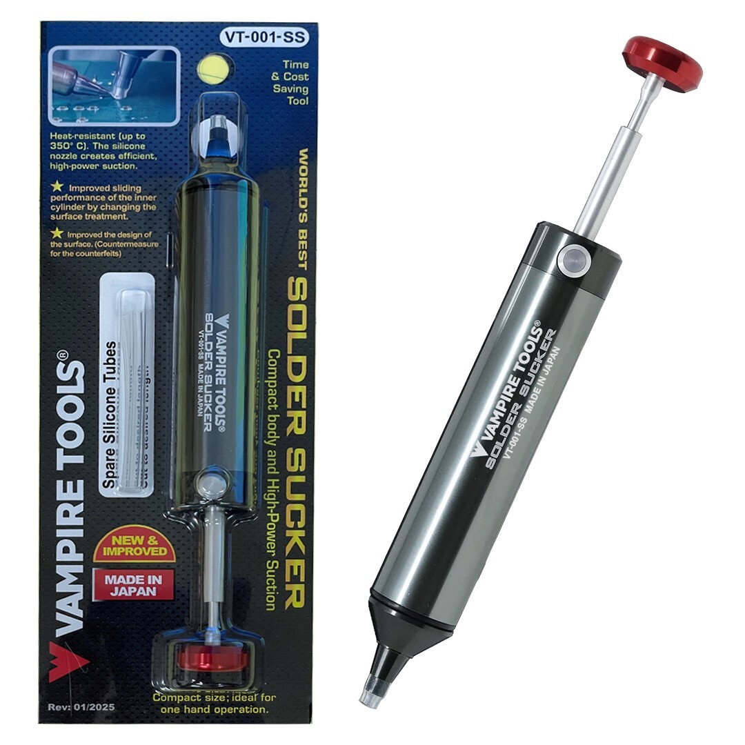 Vampire Tools Solder Sucker Professional Grade Desoldering Pump. Made in Japan.