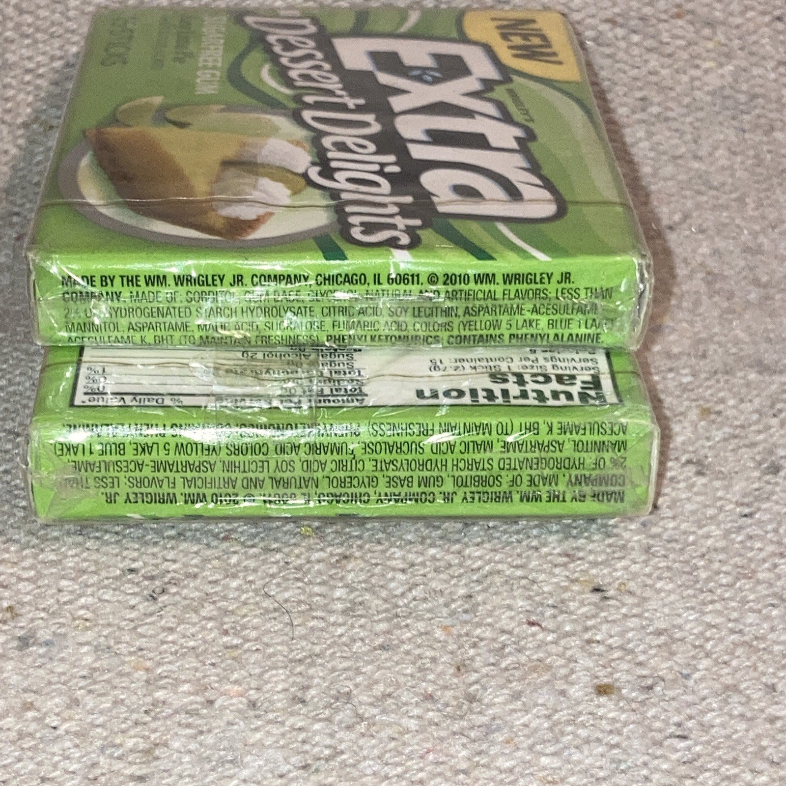 Wrigley’s Key Lime Pie Extra Dessert Delights Chewing Gum Sealed 2 New Packs