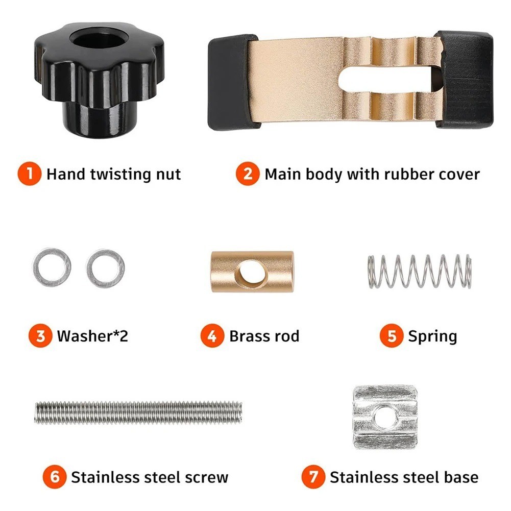 Stock Material Holding Clamps for 3018 CNC Router Woodworking and Metalworking