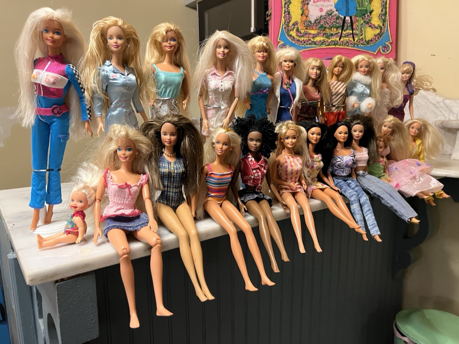 HUGE BOX LOT BARBIE and FRIENDS
