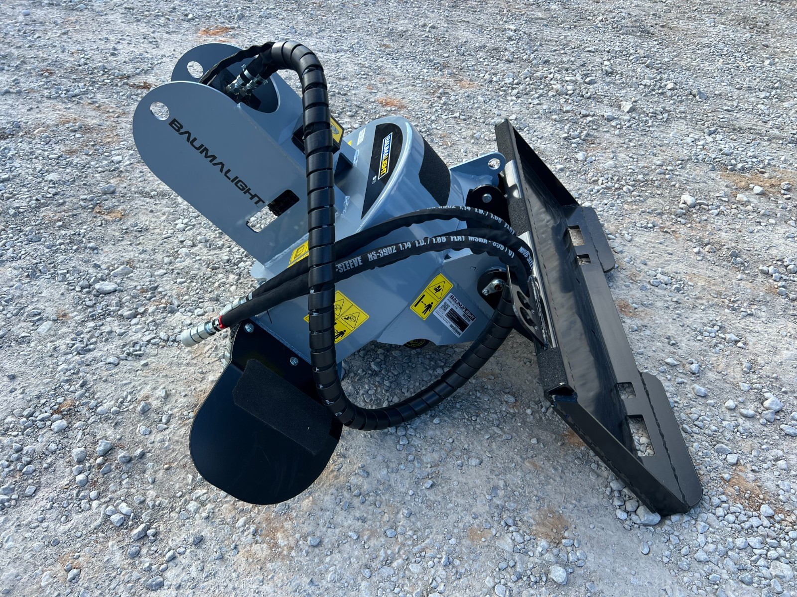 Baumalight S18 Stump Grinder Attachment Fits Low Flow Skid Steer Quick Attach