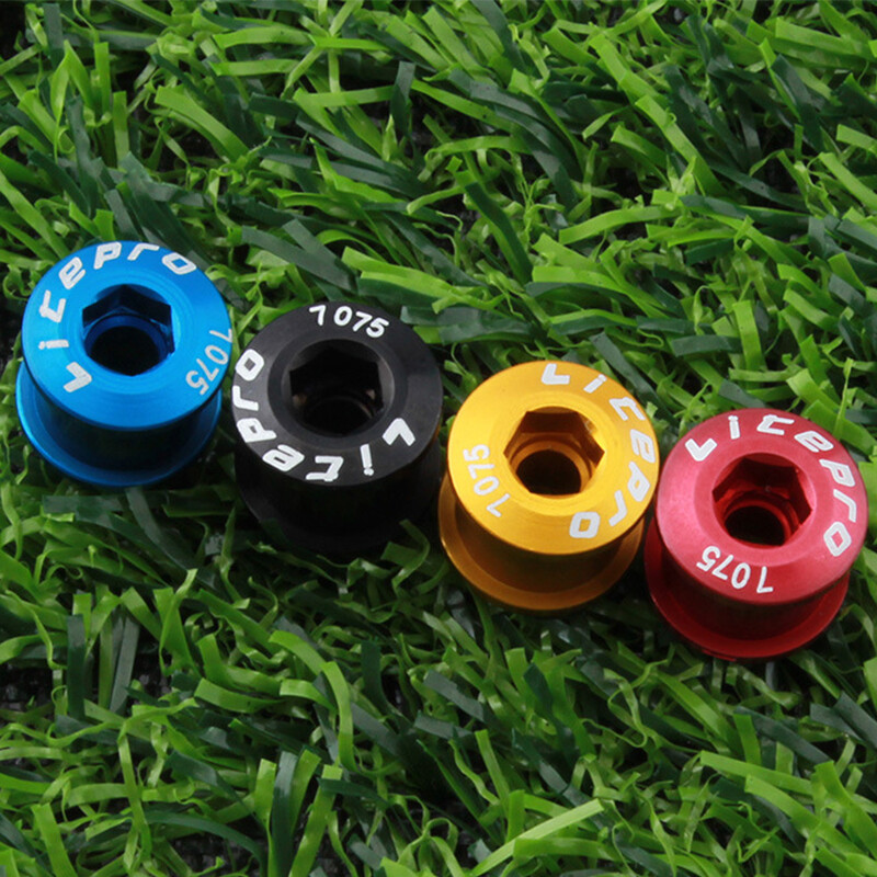 4/5PCS Litepro Alu7075 Single/Double/Triple MTB Road Bike Chainring Bolts Screws