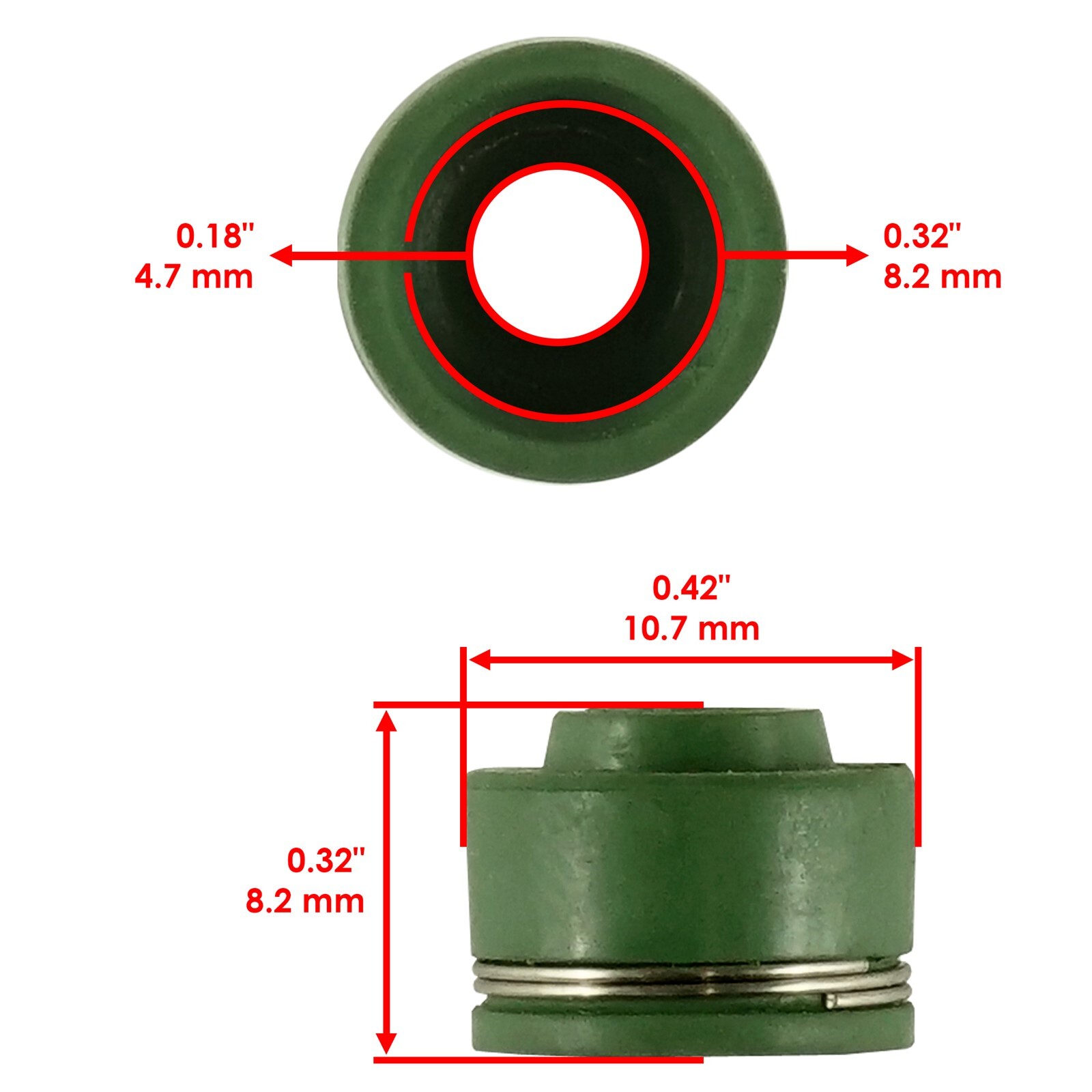 Exhaust & Intake Valve Kit for Kawasaki Mule 4010 2009 2010 2011 2012 2013-2023