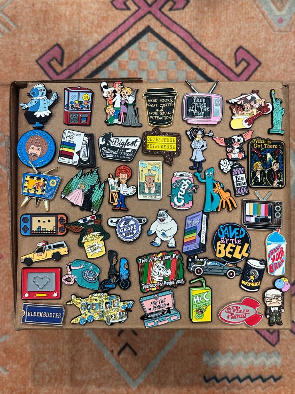 Assorted Retro/Nostalgic Enamel Pins