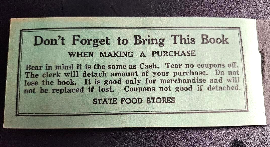 State Food stores coupons $10. BOOK SCRIP TOKEN UNC WEST VIRGINIA 70 coupons