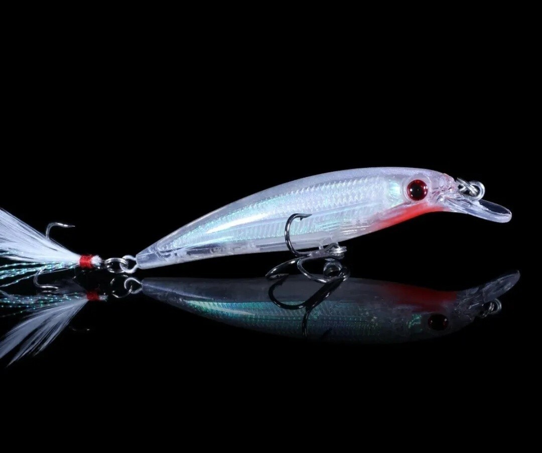 10 pcs Hard Minnow Fishing Baits Bass Lures Crankbait Tackle Wobbler New Lot