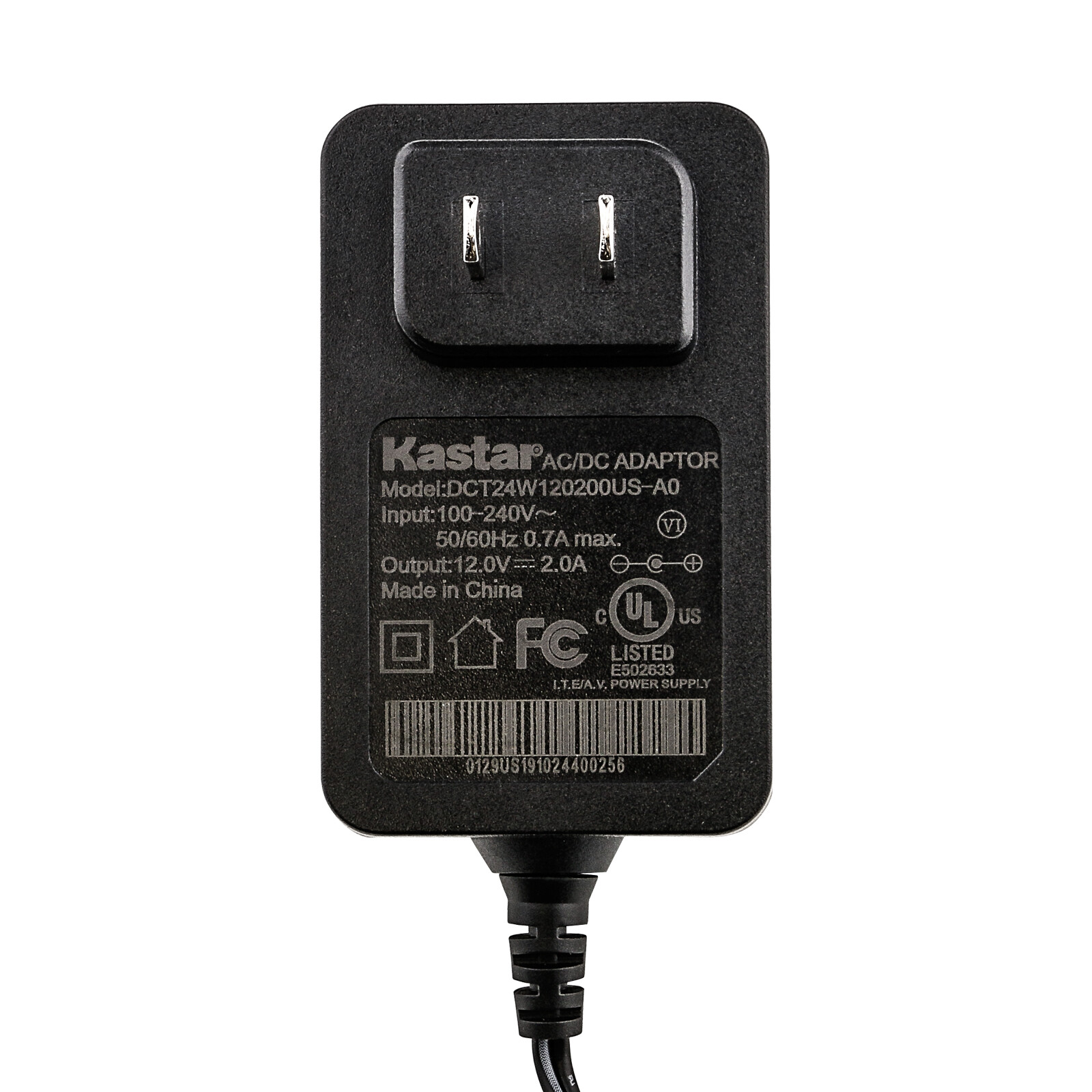 [UL List] Kastar 2 Power Adapter for IR Security Camera 12V 2A CCTV Security DVR