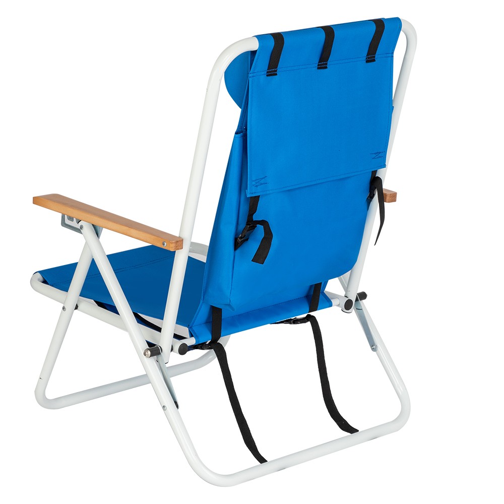 New Backpack Beach Chair Folding Solid Construction Camping With Cup Holder US