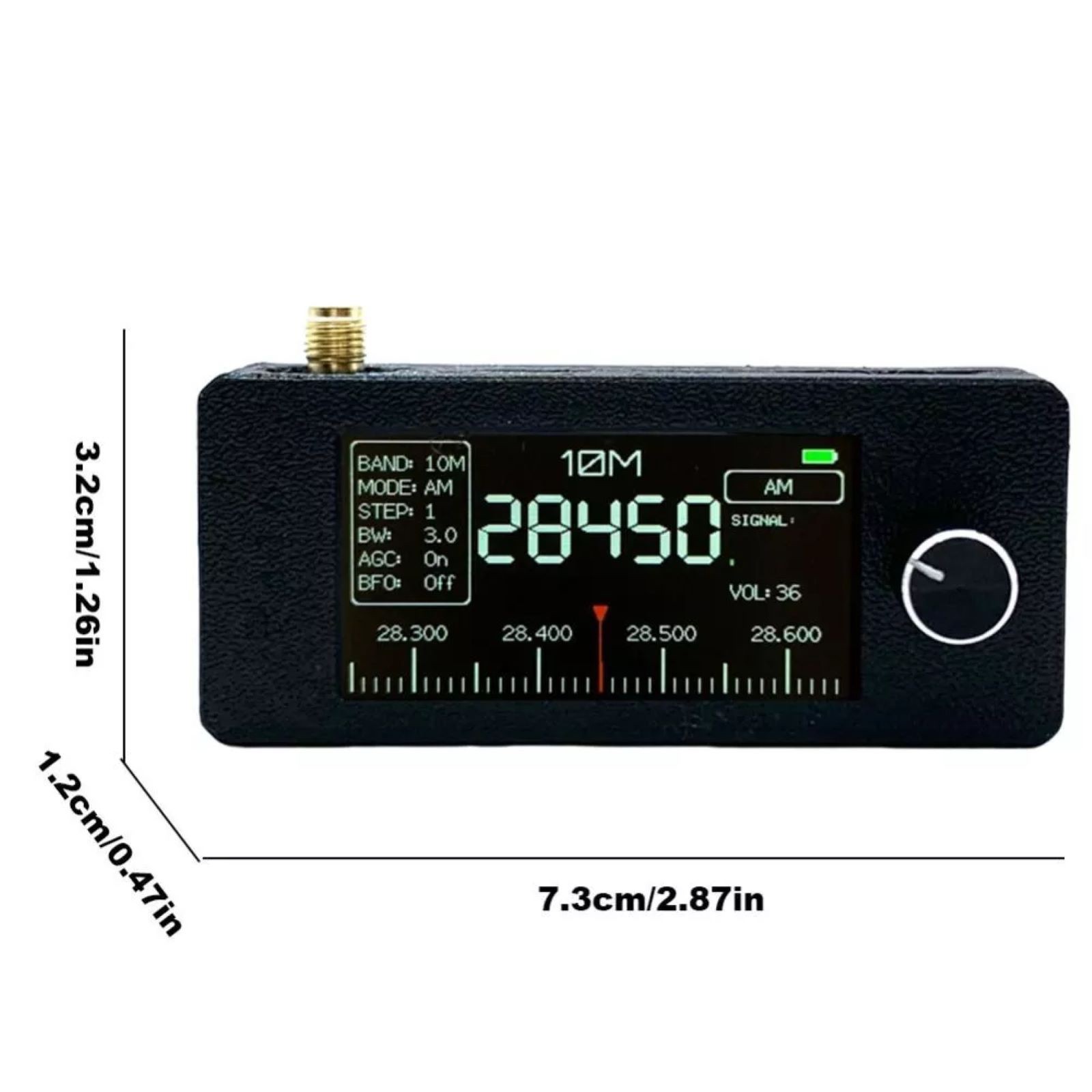 Pocket-size SI4732 Radio RF Receiver Loop Antenna Support LSB USB AM FM W/Cabble
