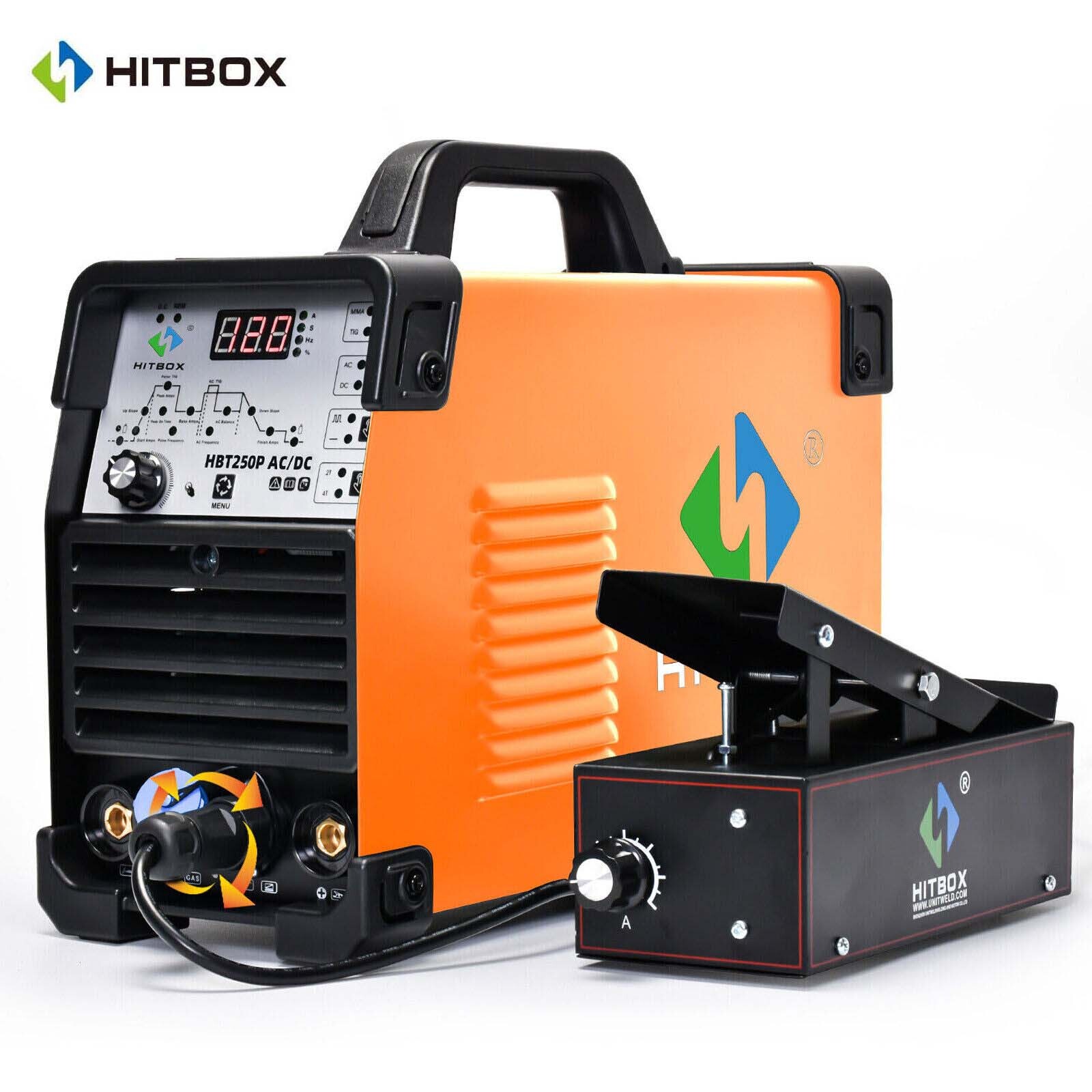 Aluminum HF TIG Welder AC/DC Pulse MMA Tig Welding Machine 200A 220V+ Foot Pedal