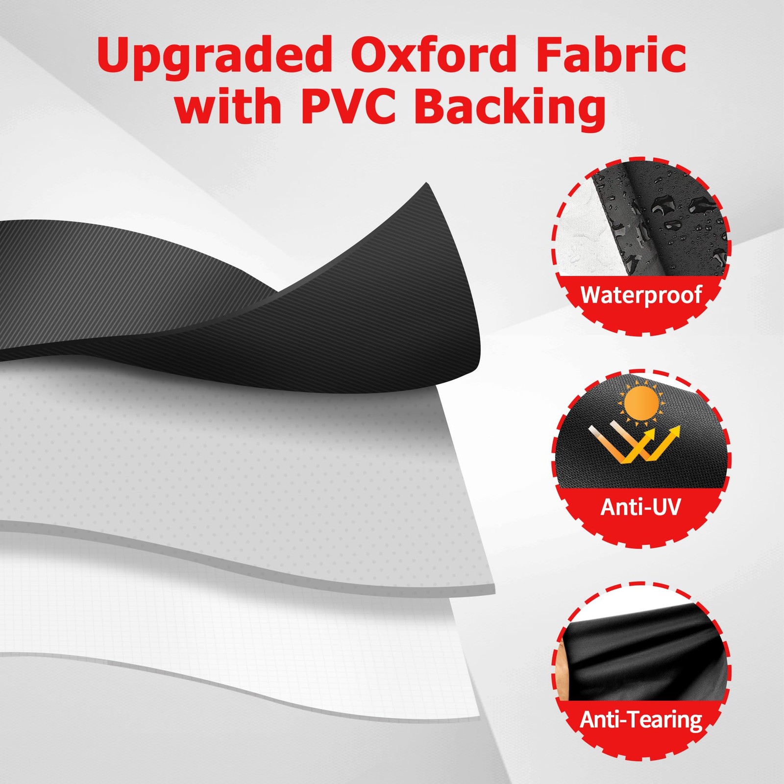 Char-Broil 3-5 Burner Rip-Stop Gas Grill Cover, Heavy Duty