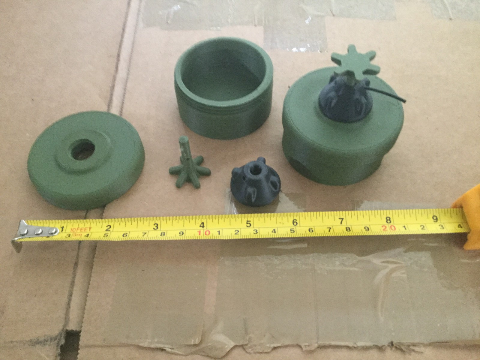 PMA-2  "Toepopper" Anti-Personnel Land Mine Accurate Size Plastic Replica 3d