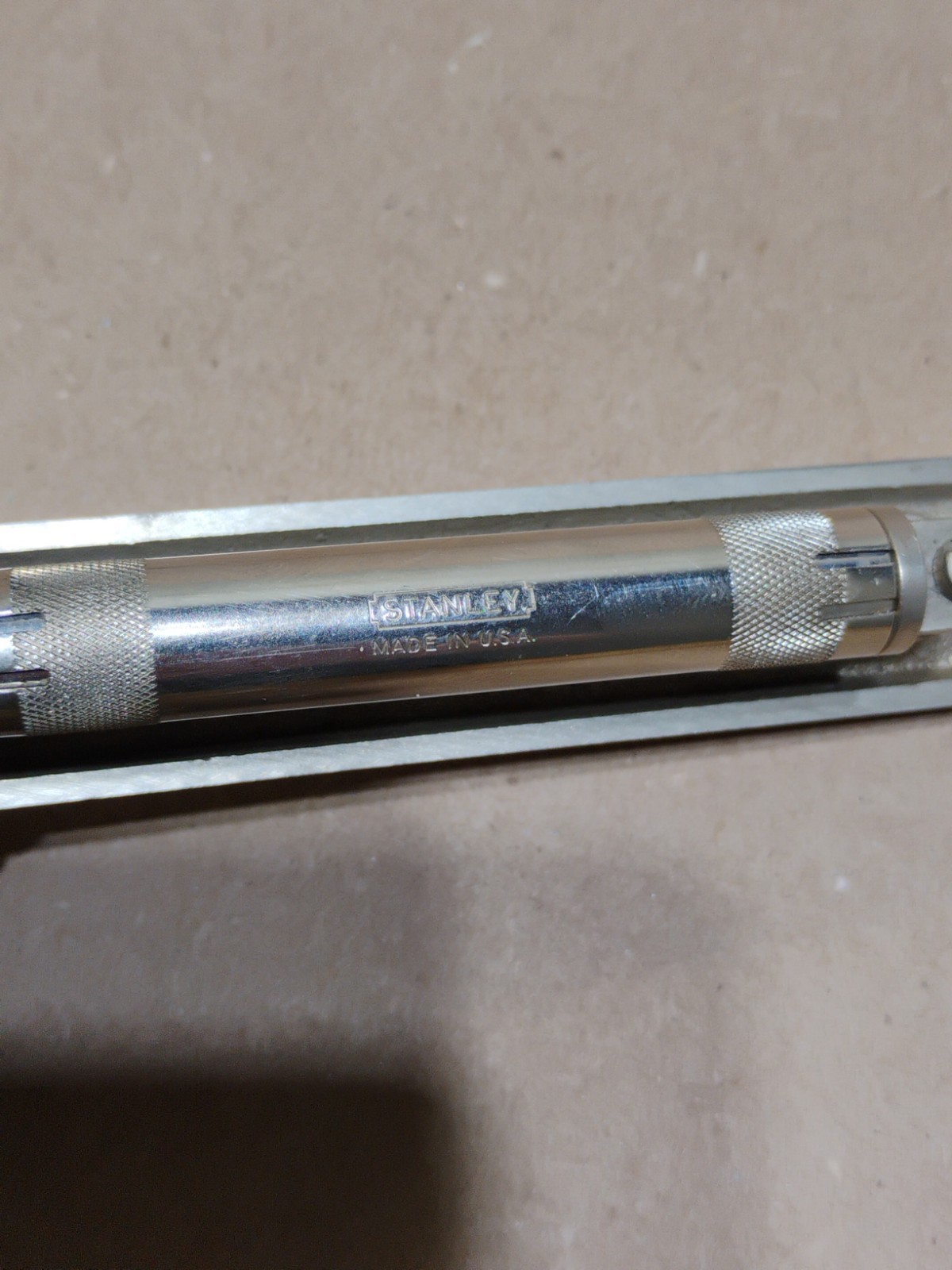 Vintage Stanley USA 6" No. 34 Machinist Level V Bottom - Nice