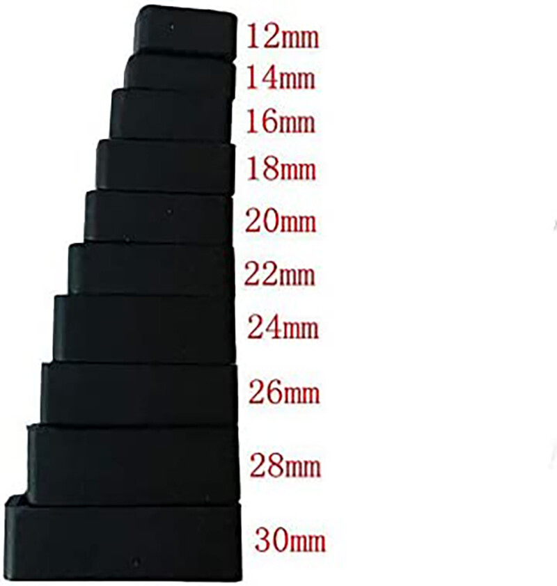 2-Pack Silicone Watch Strap Band Hoop Loop Retainer Buckle Holder Ring Keeper