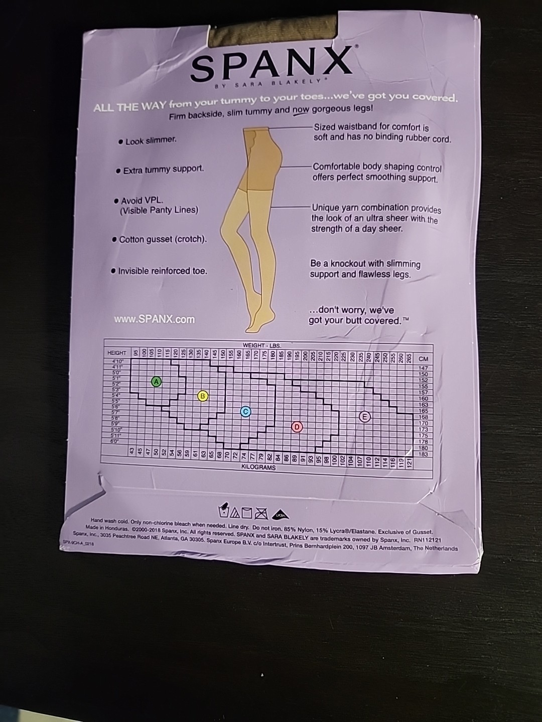 Spanx Pantyhose Nude Size D All The Way Super Control with Super Tummy Control