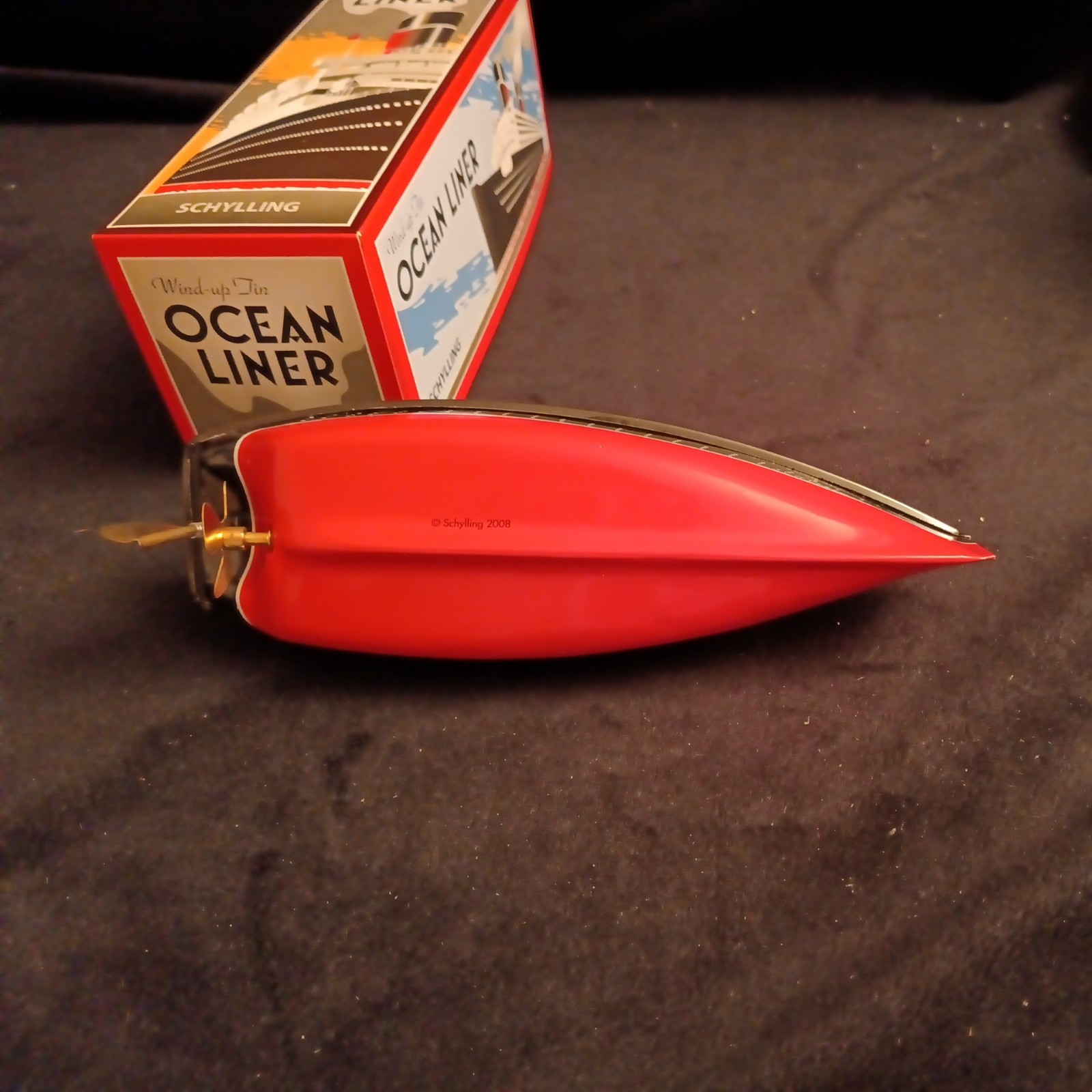 Schylling Wind Up Tin Ocean Liner Collectors Item - Works Great