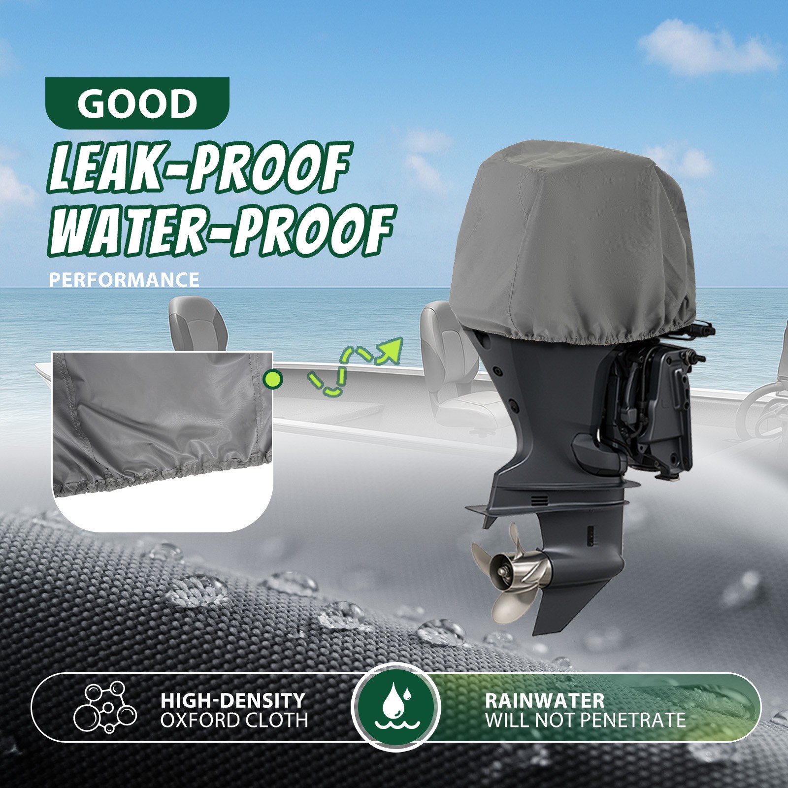 For Yamaha F115B F100 F90 F75 4-Stroke Outboard Motor Cover #MAR-MTRCV-11-50