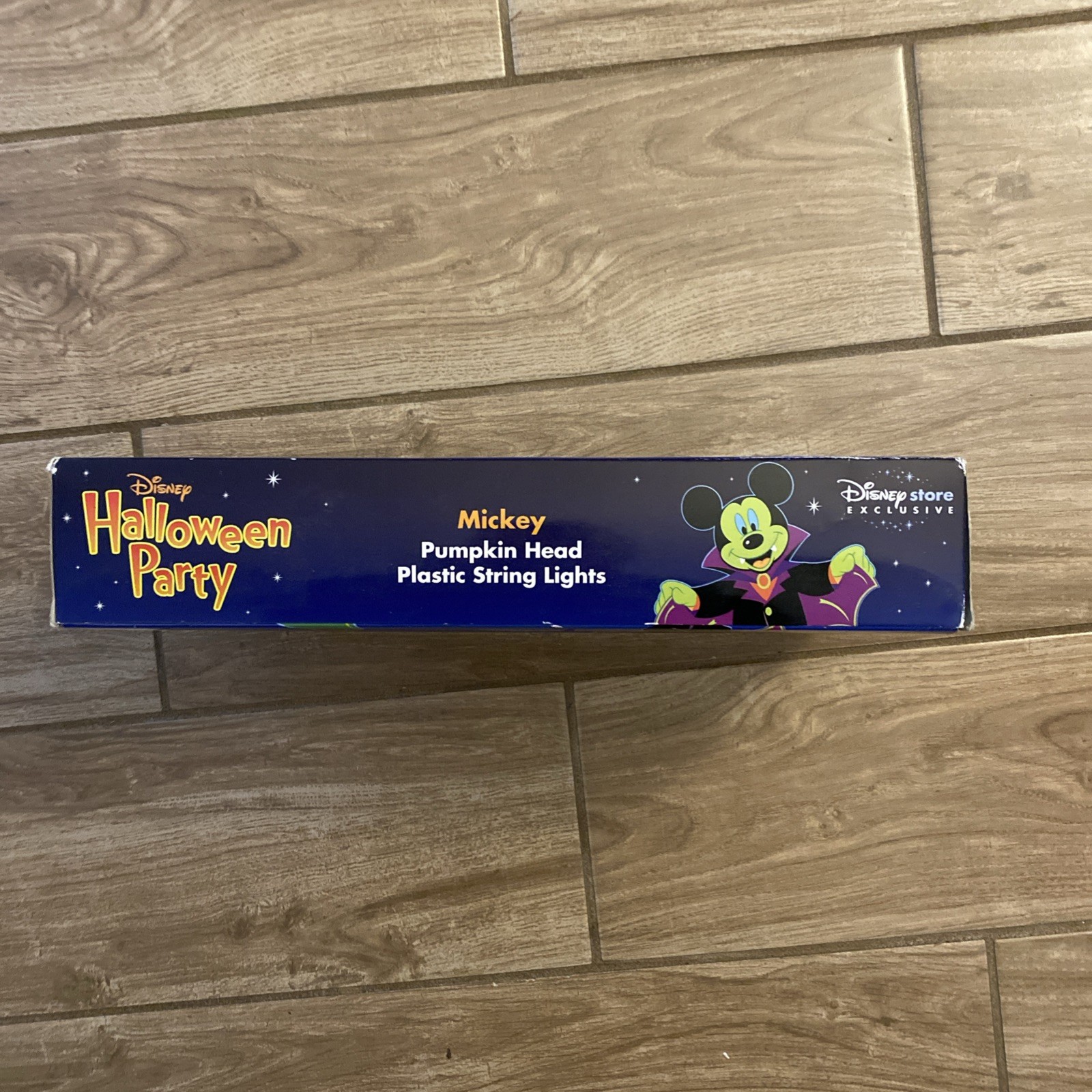 New Disney Halloween Mickey Pumpkin Head Plastic String Lights Store Exclusive
