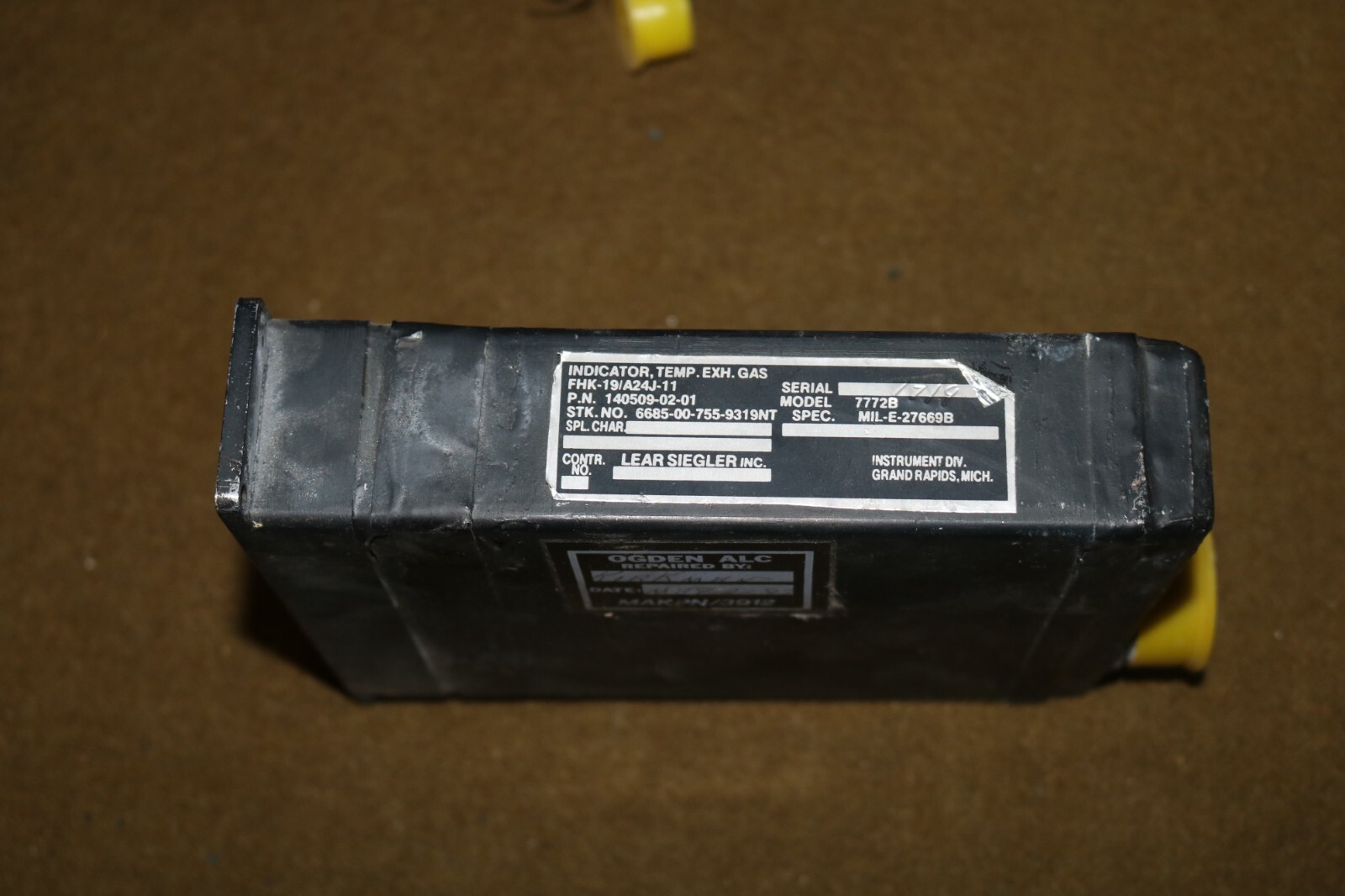 Vintage C-5 C5 Galaxy 4 engine Exhaust Gas Temperature EGT gauge