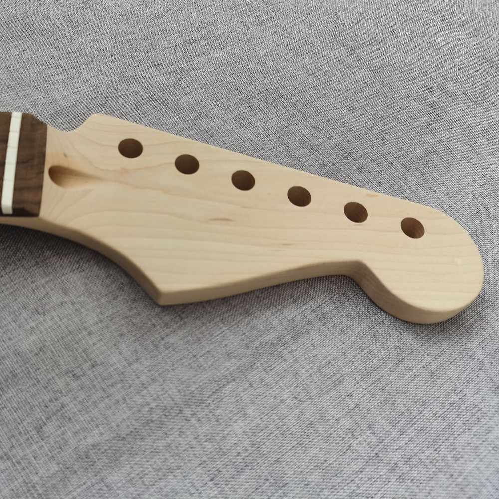 Diy standard strat guitar neck kit st maple neck rosewood finger 22frets bonenut