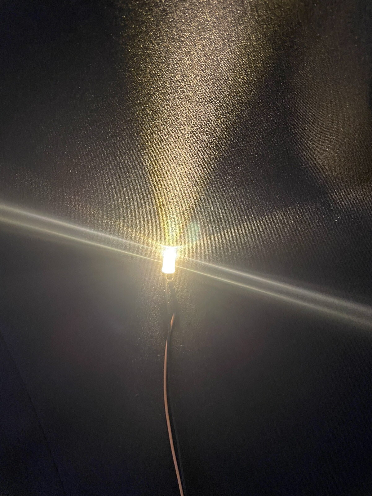 Prewired Single LED Light Assembly with on/off Switch & 3 Volt Battery Connector