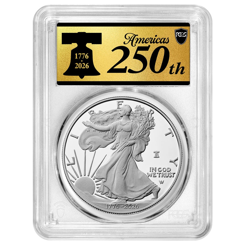 Presale - 2026-W Proof $1 American Silver Eagle PCGS PR69DCAM FS American 250th