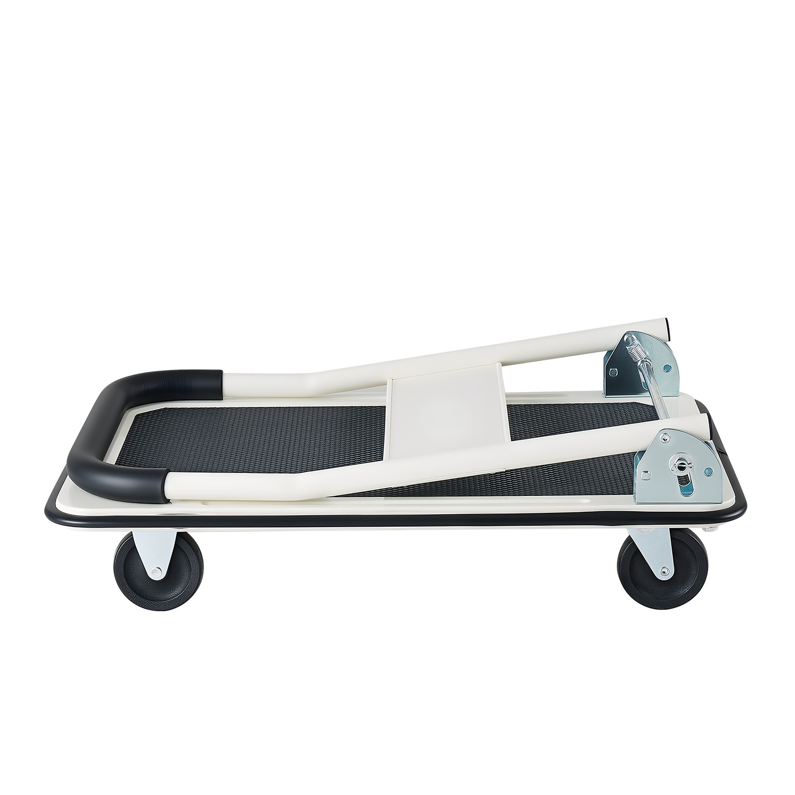 Uimoso Foldable Push Cart Dolly 330lbs Capacity with Wheels and Folding Platform
