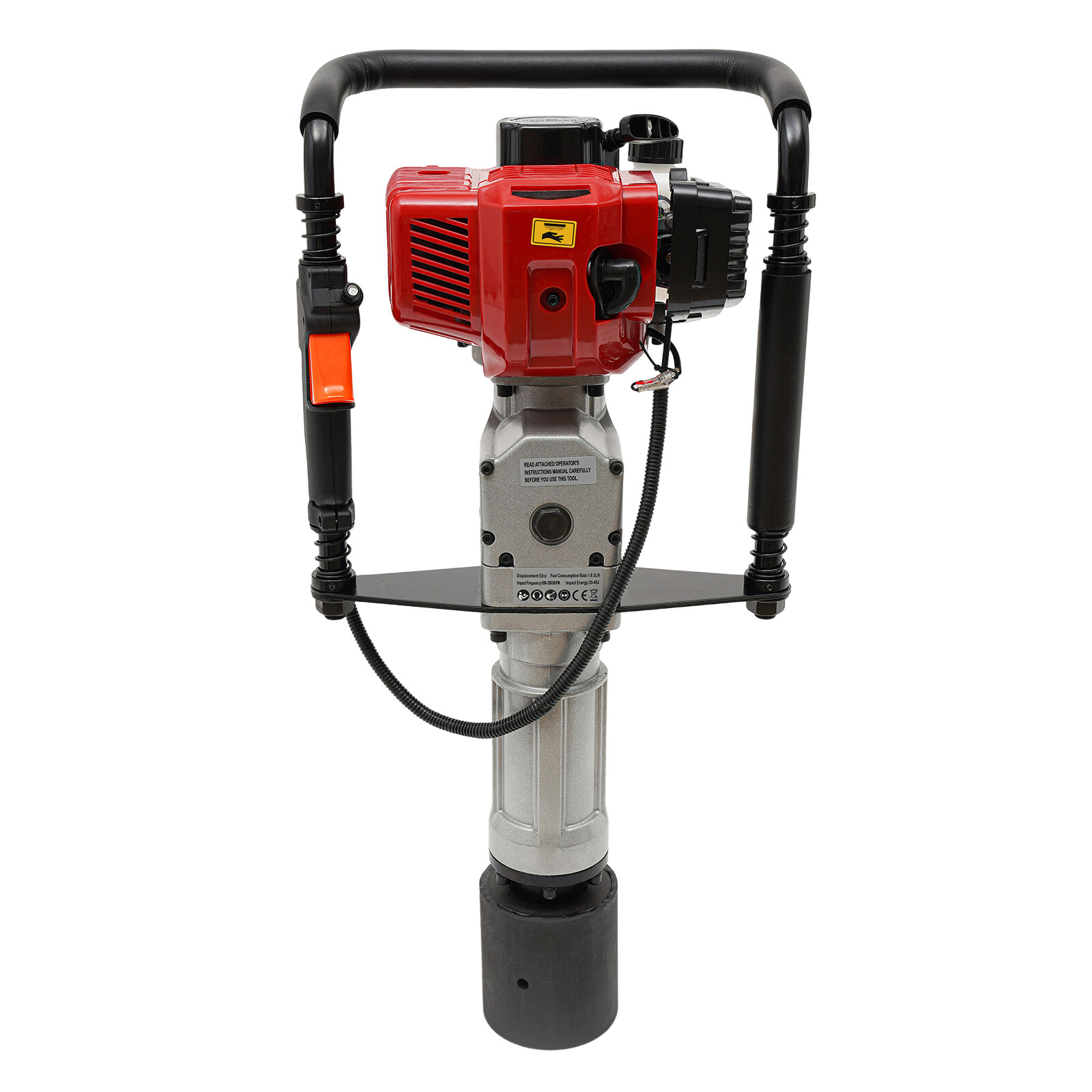 52CC Gas-Powered T Post Driver Engine Gasoline 2-stroke Fence Piling Pounder