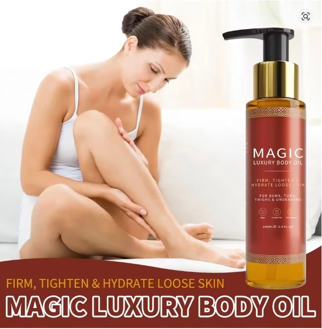 Besque Magic Luxury Body Oil 3.4 oz Firms Tighten & Hydrate Loose Skin Pump