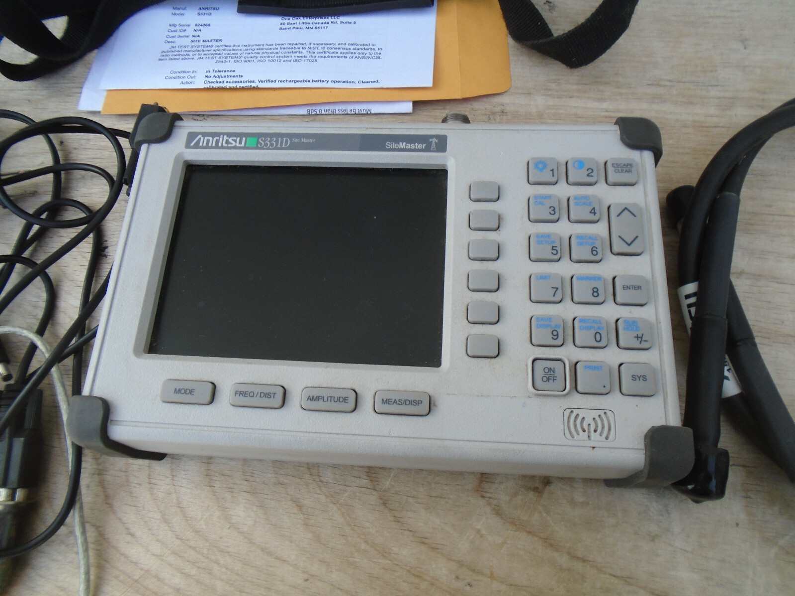 Color Anritsu S331D Site Master Cable and Antenna Analyzer w/Extras 15nnf50-1.5c