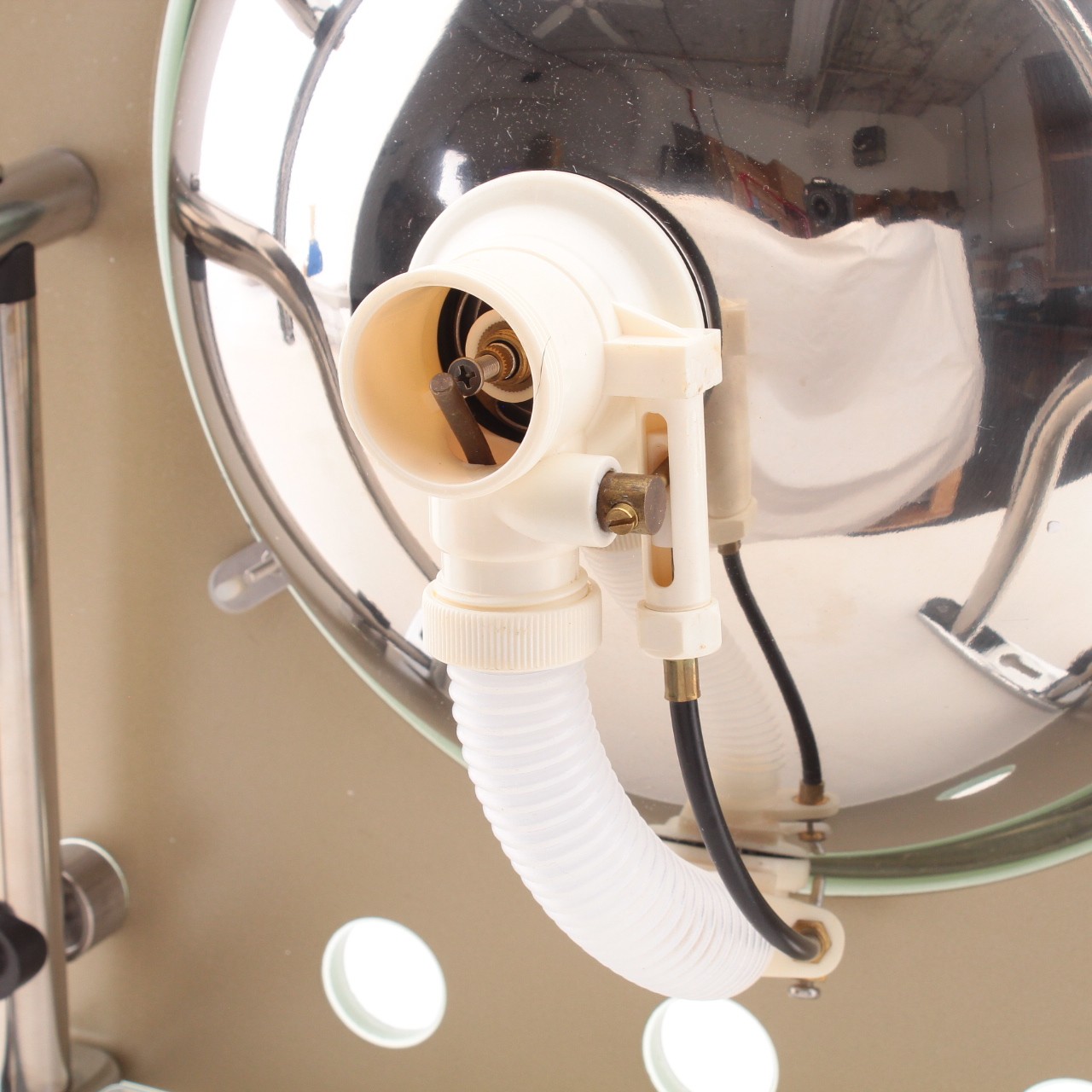 Decolav White Triangle Stainless Pedestal 3101T-P-WH