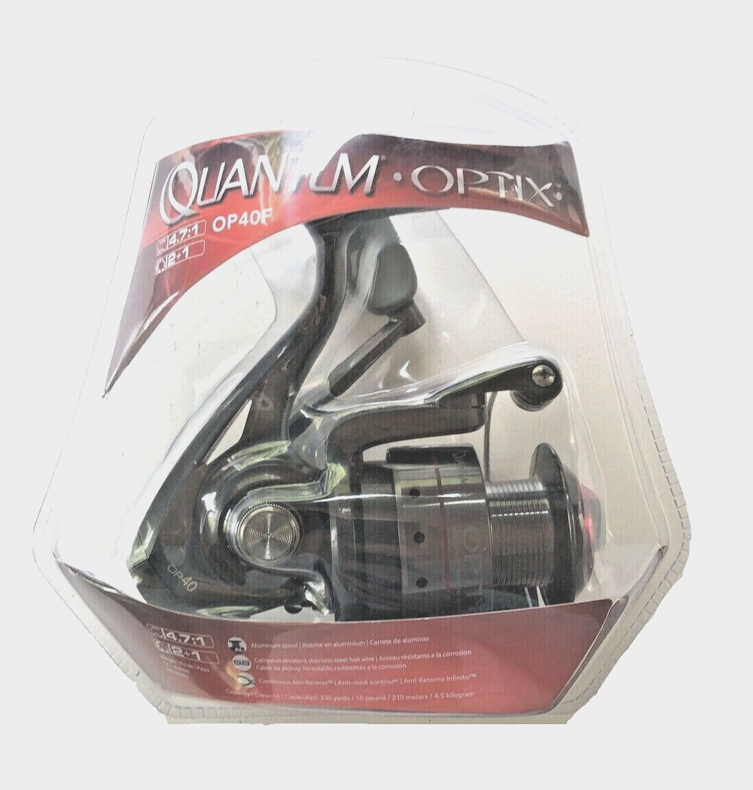 Quantum OPTIX OP40F Spinning Reel - NEW & Sealed - FREE SHIPPING!