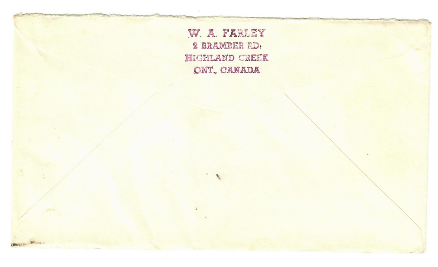 1961 Canada Colombo Plan Illustrated Cover – Pair 5c Stamps – C009