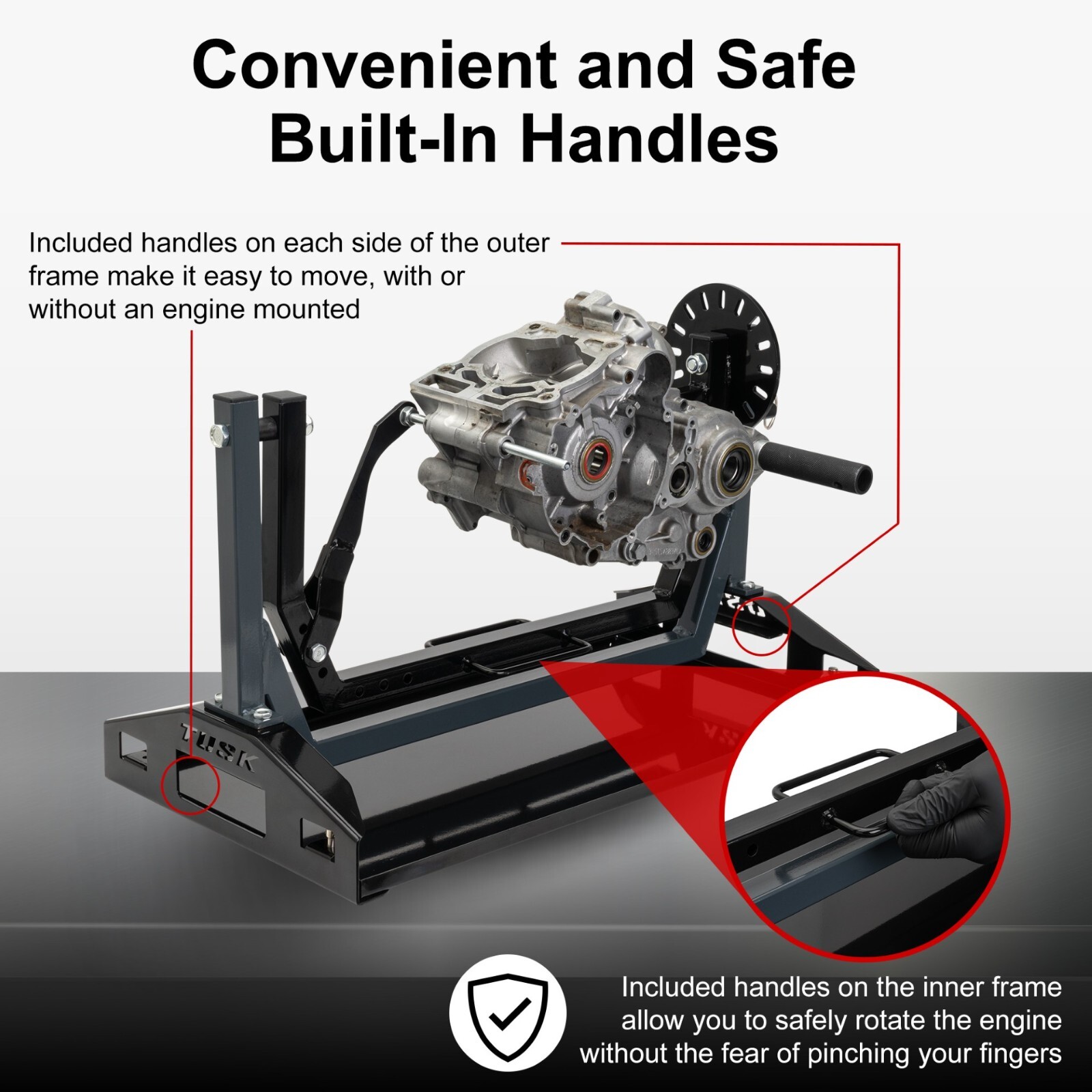 Tusk Motorcycle Engine Stand / rebuilding single cylinder 2 or 4-stroke engines