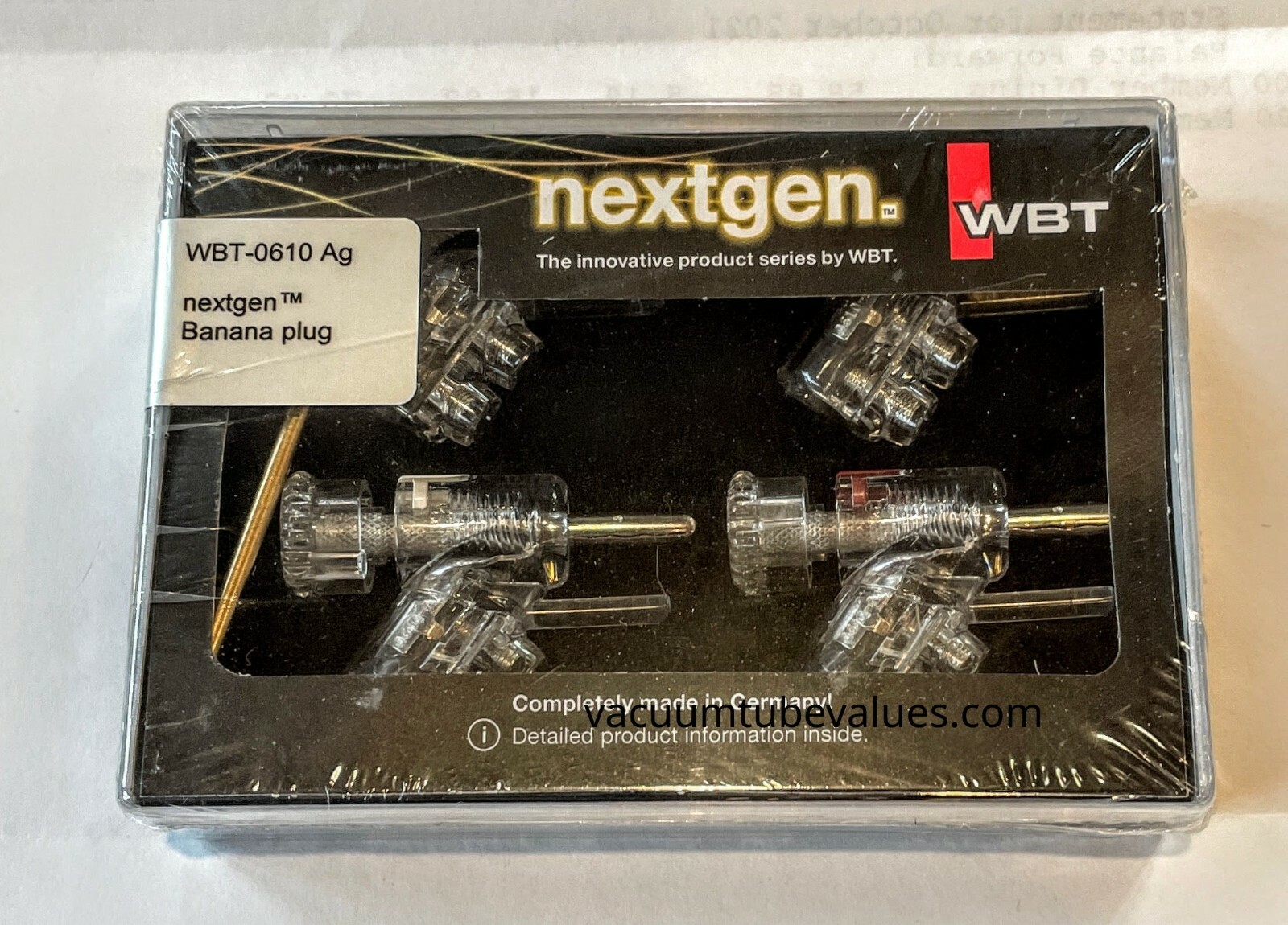 WBT-0610Ag KIT Four PCS Nextgen Banana Plugs Silver USA SELLER GENUINE
