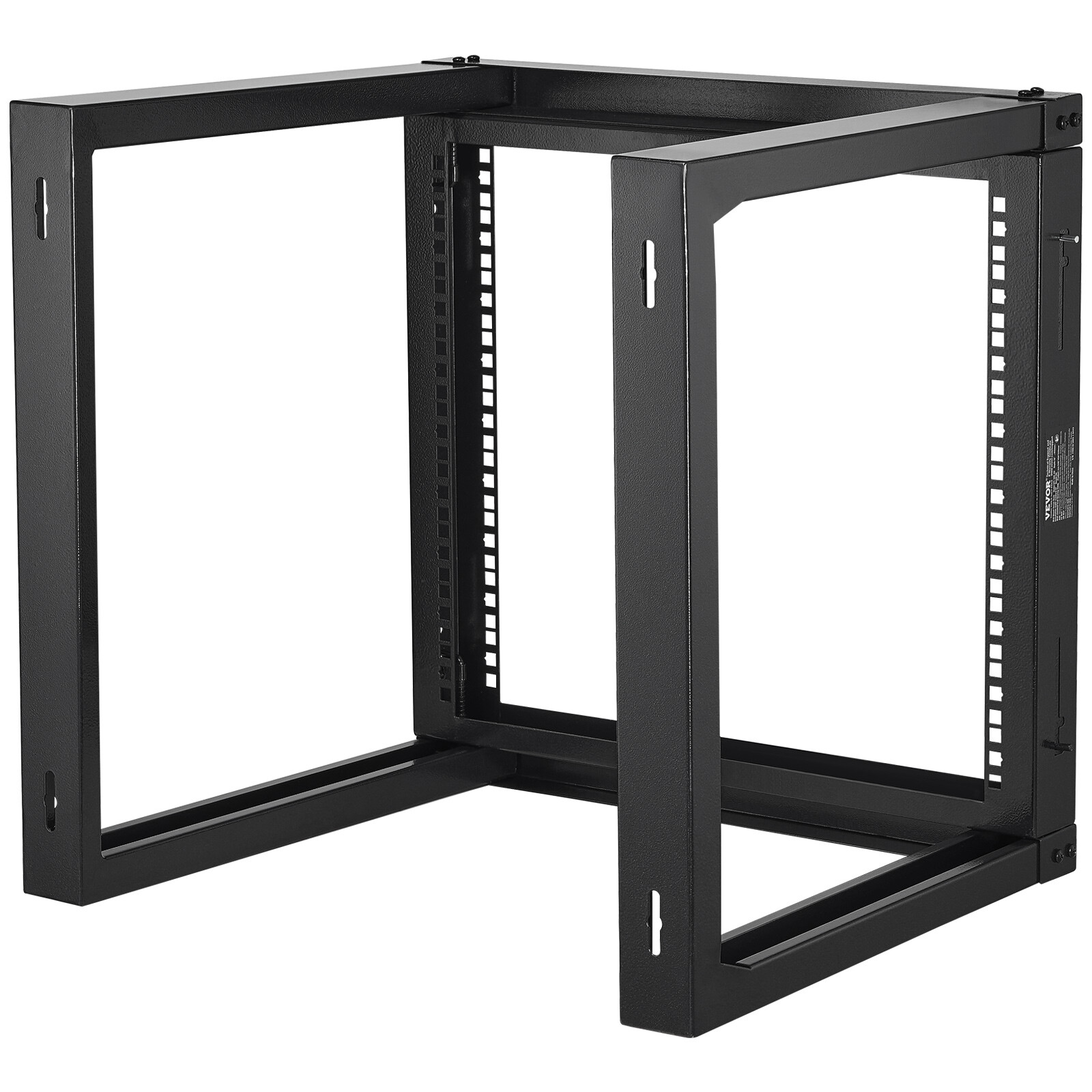 VEVOR 9U Wall Mount Rack 150 lbs/68.04 kg Open Frame Server Network Rack Black